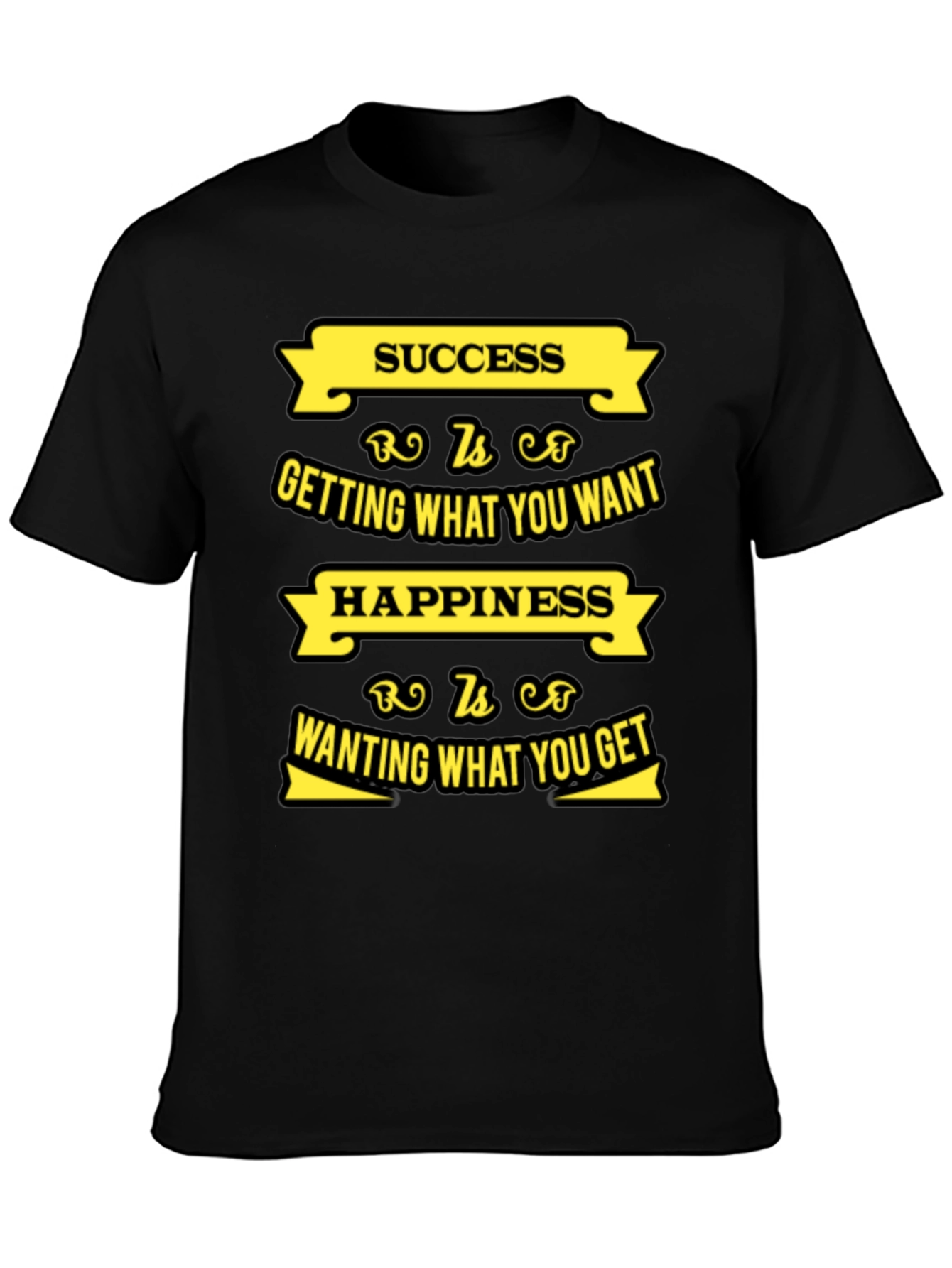 Motivational Success & Happiness Graphic T-Shirt