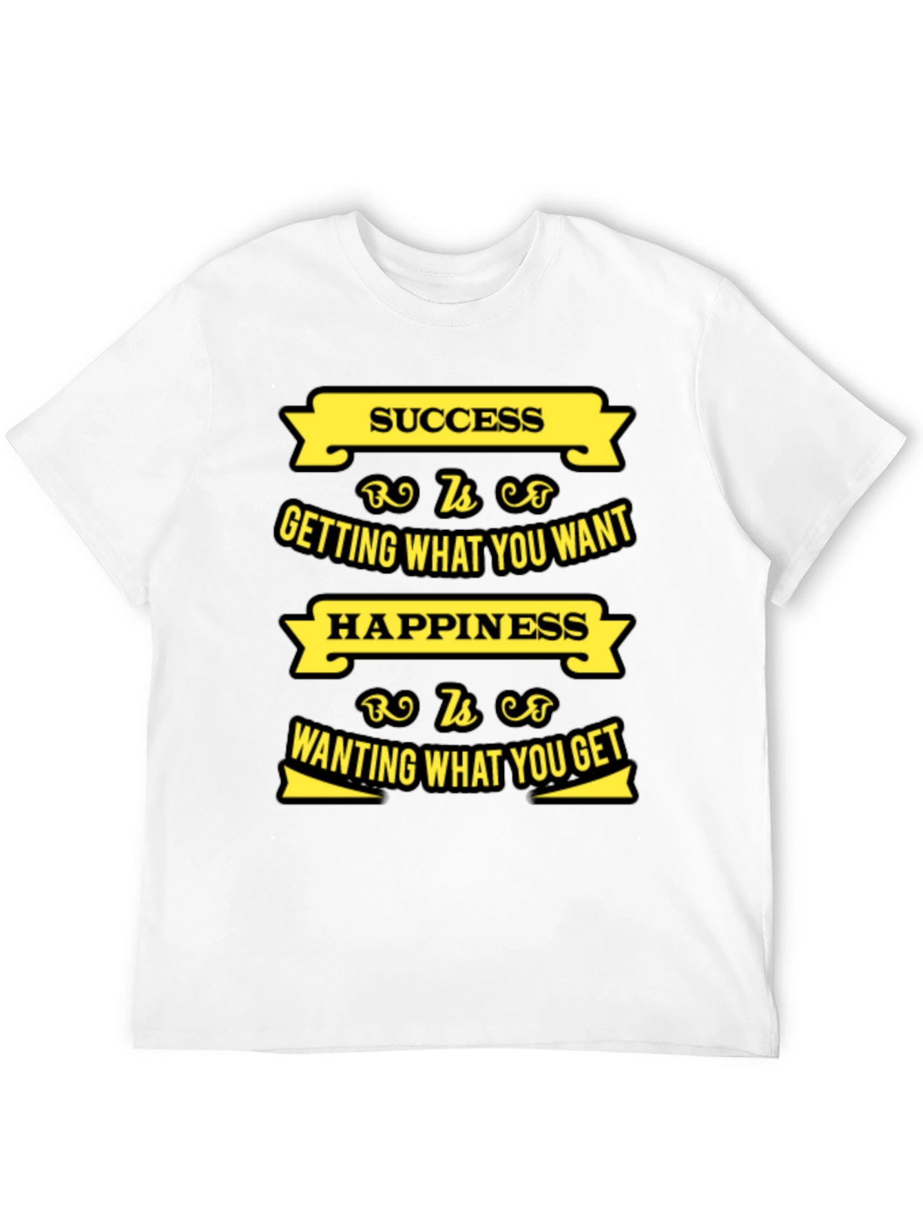 Motivational Success & Happiness Graphic T-Shirt