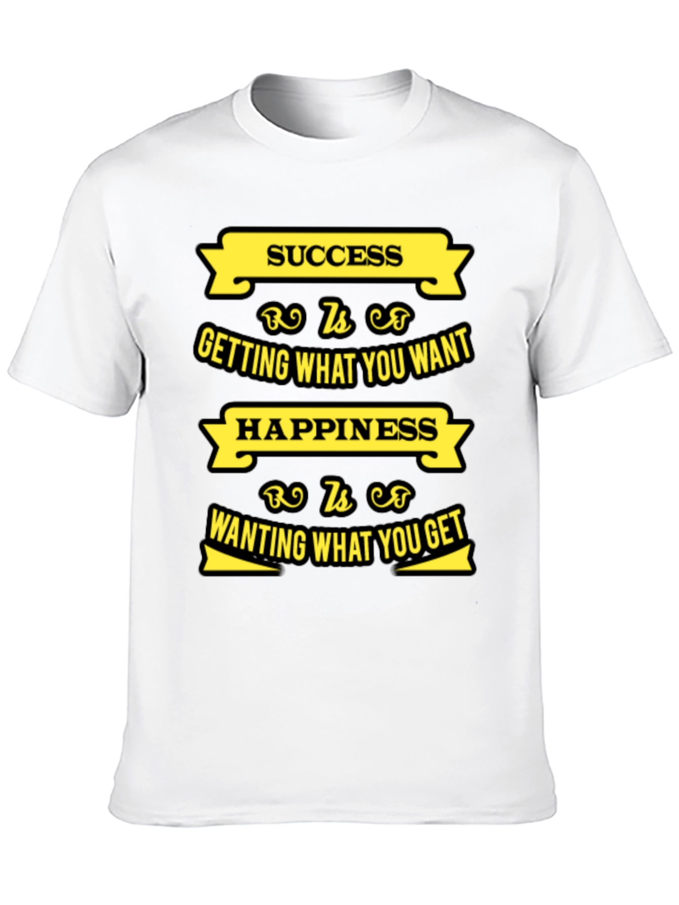 Motivational Success & Happiness Graphic T-Shirt