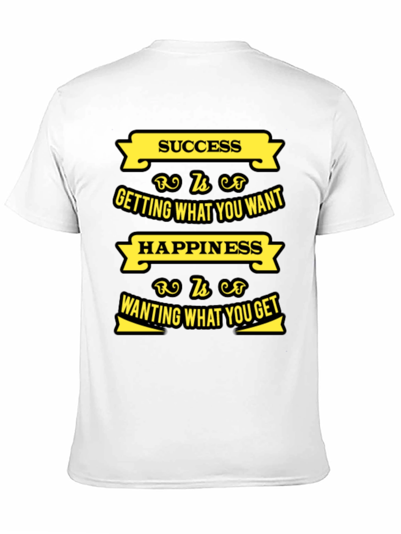 Motivational Success & Happiness Graphic T-Shirt