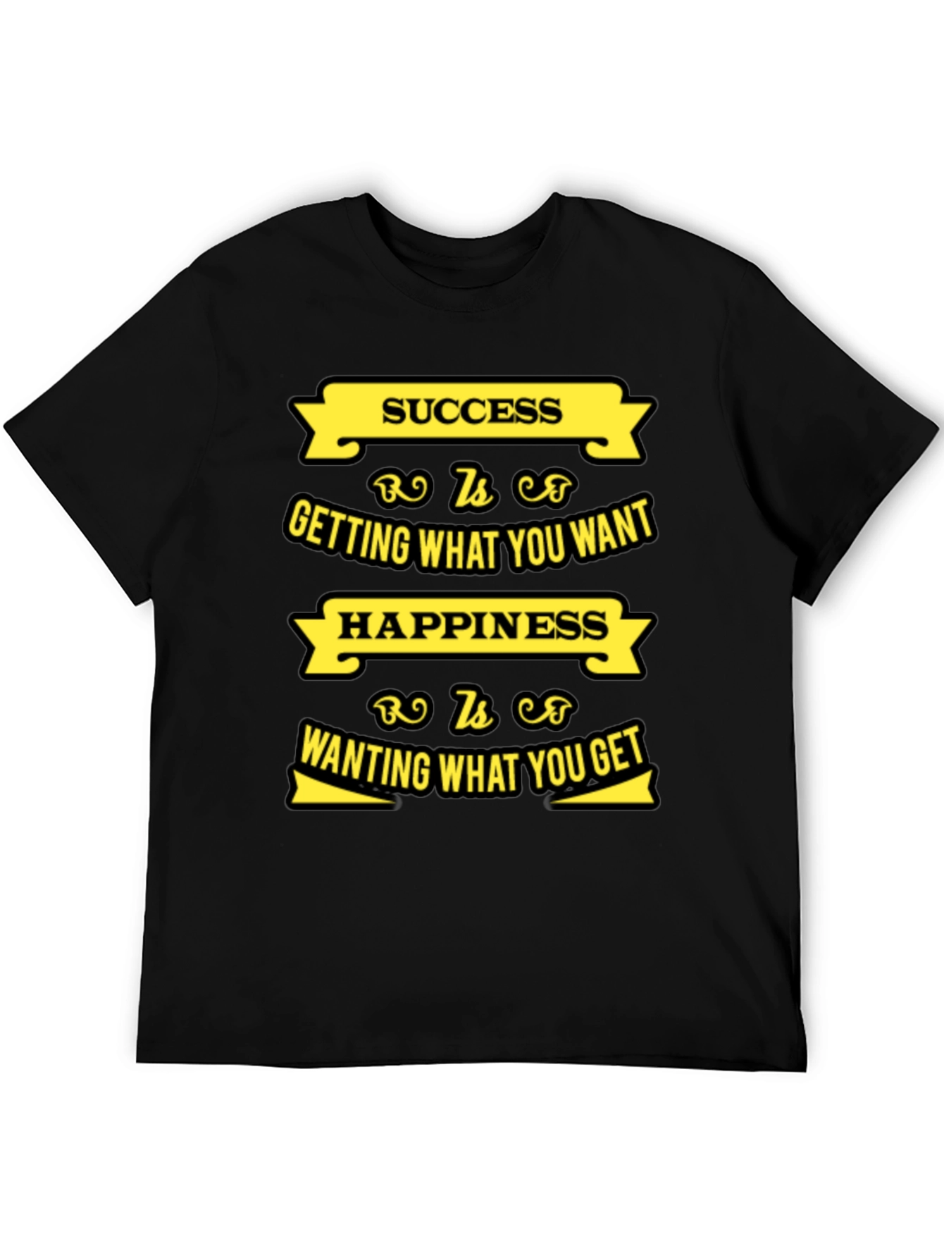 Motivational Success & Happiness Graphic T-Shirt