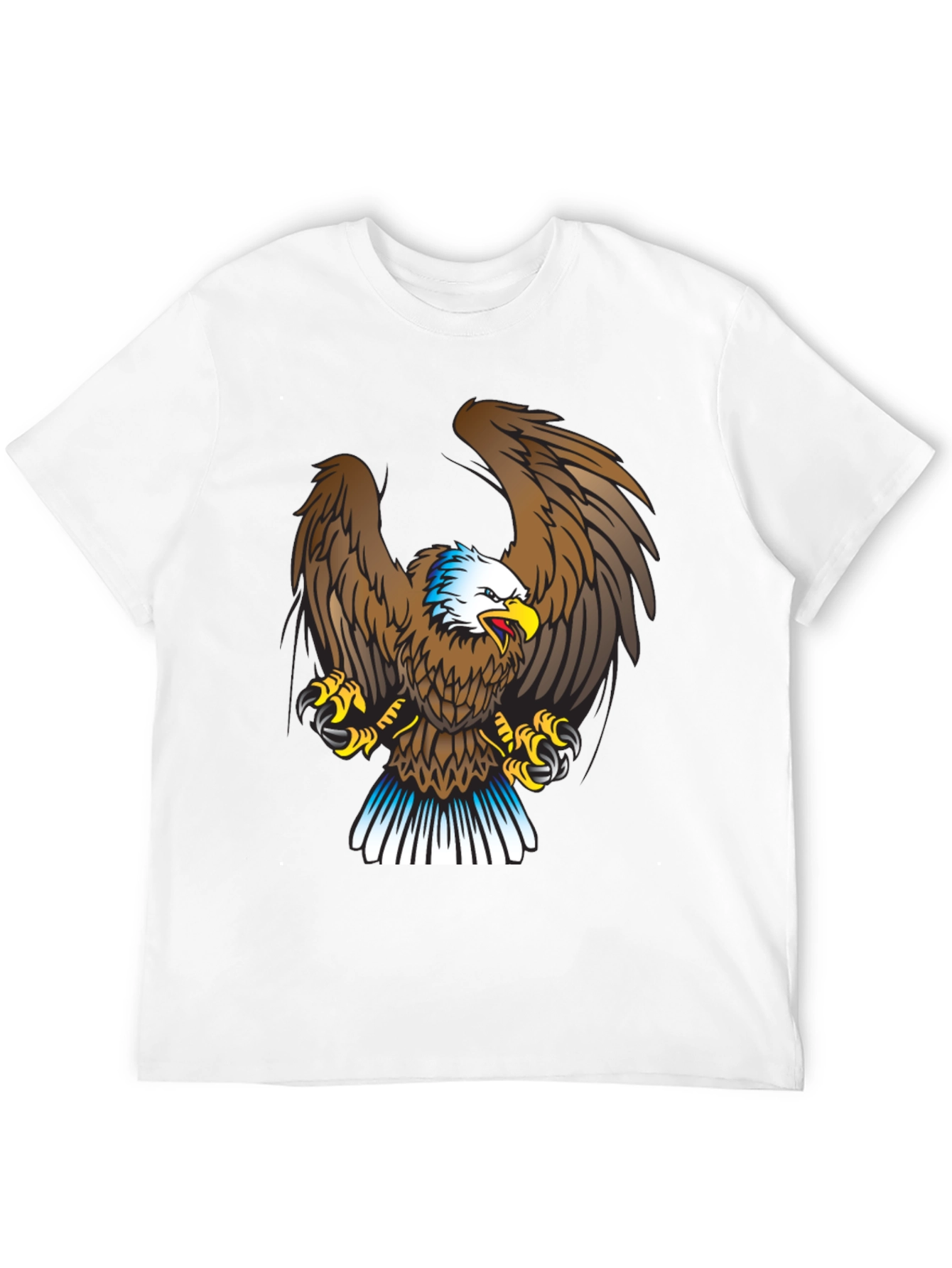Eagle Graphic Print Black T-Shirt