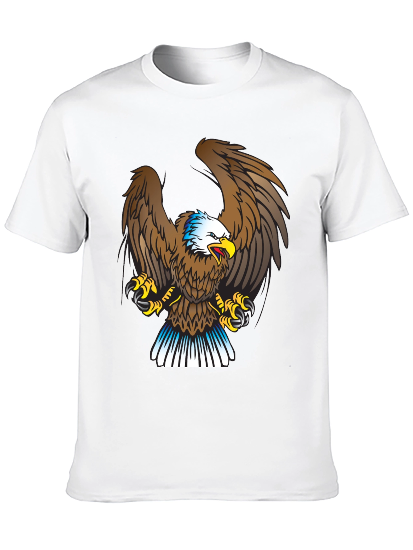 Eagle Graphic Print Black T-Shirt