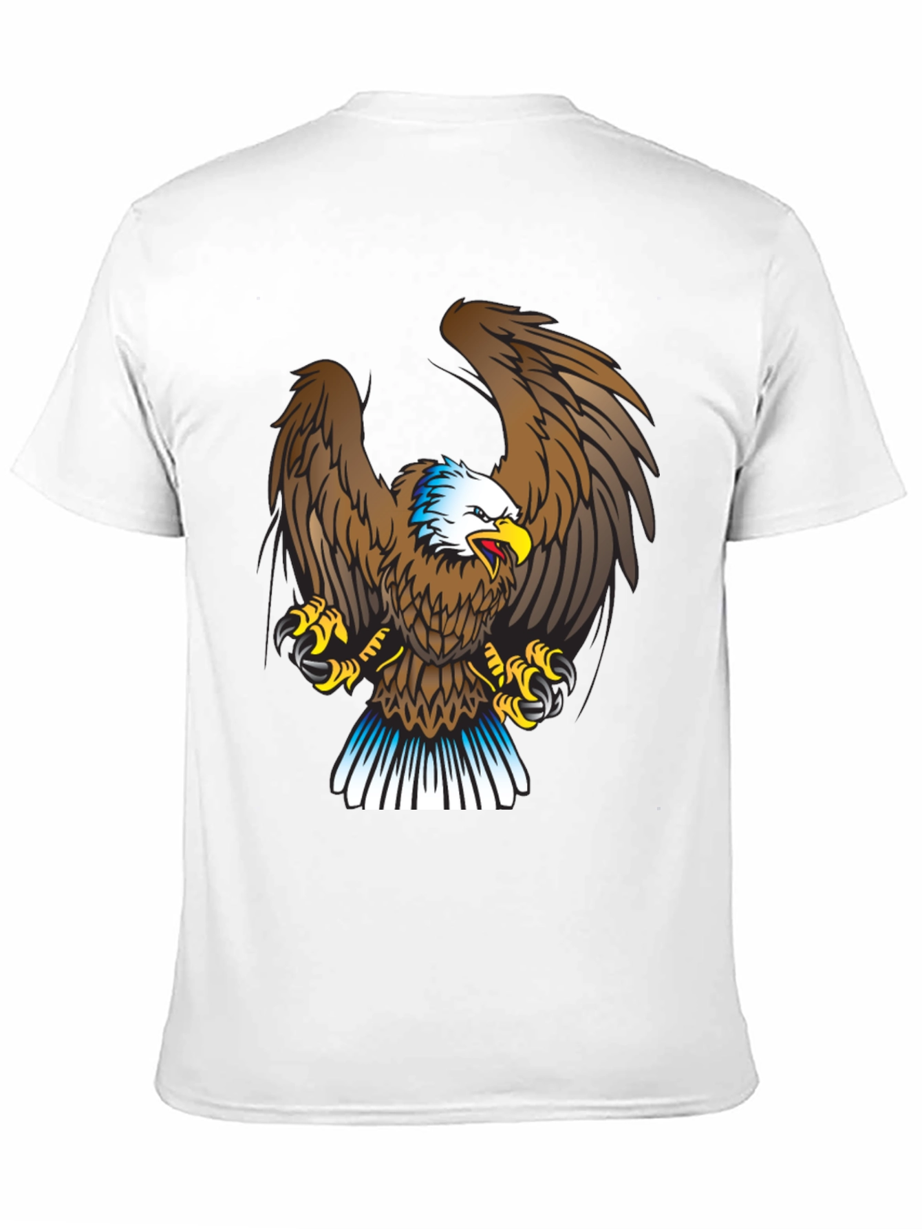 Eagle Graphic Print Black T-Shirt