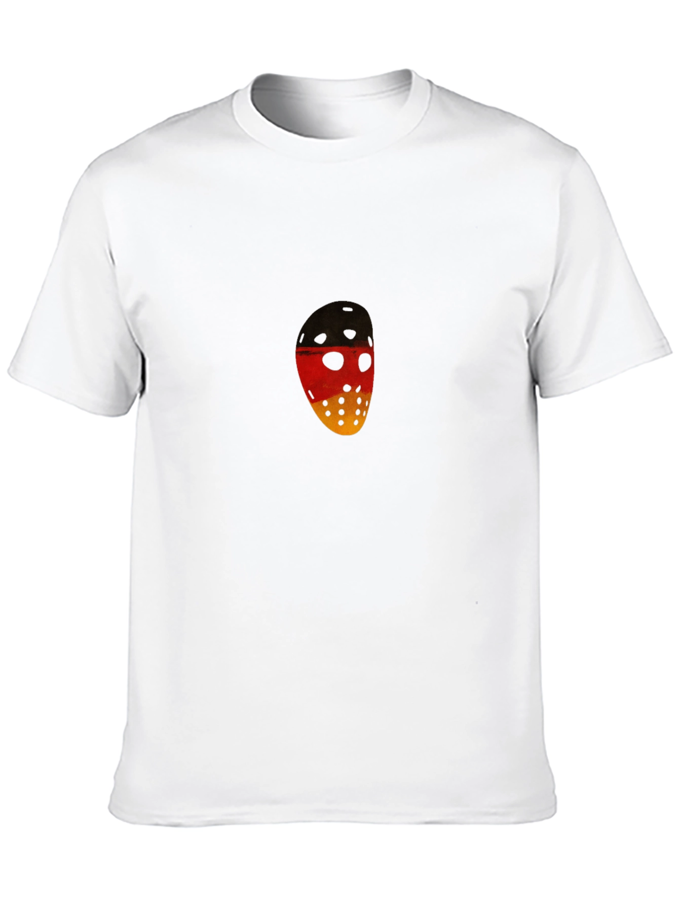 German Flag Hockey Mask Graphic Tee - Black