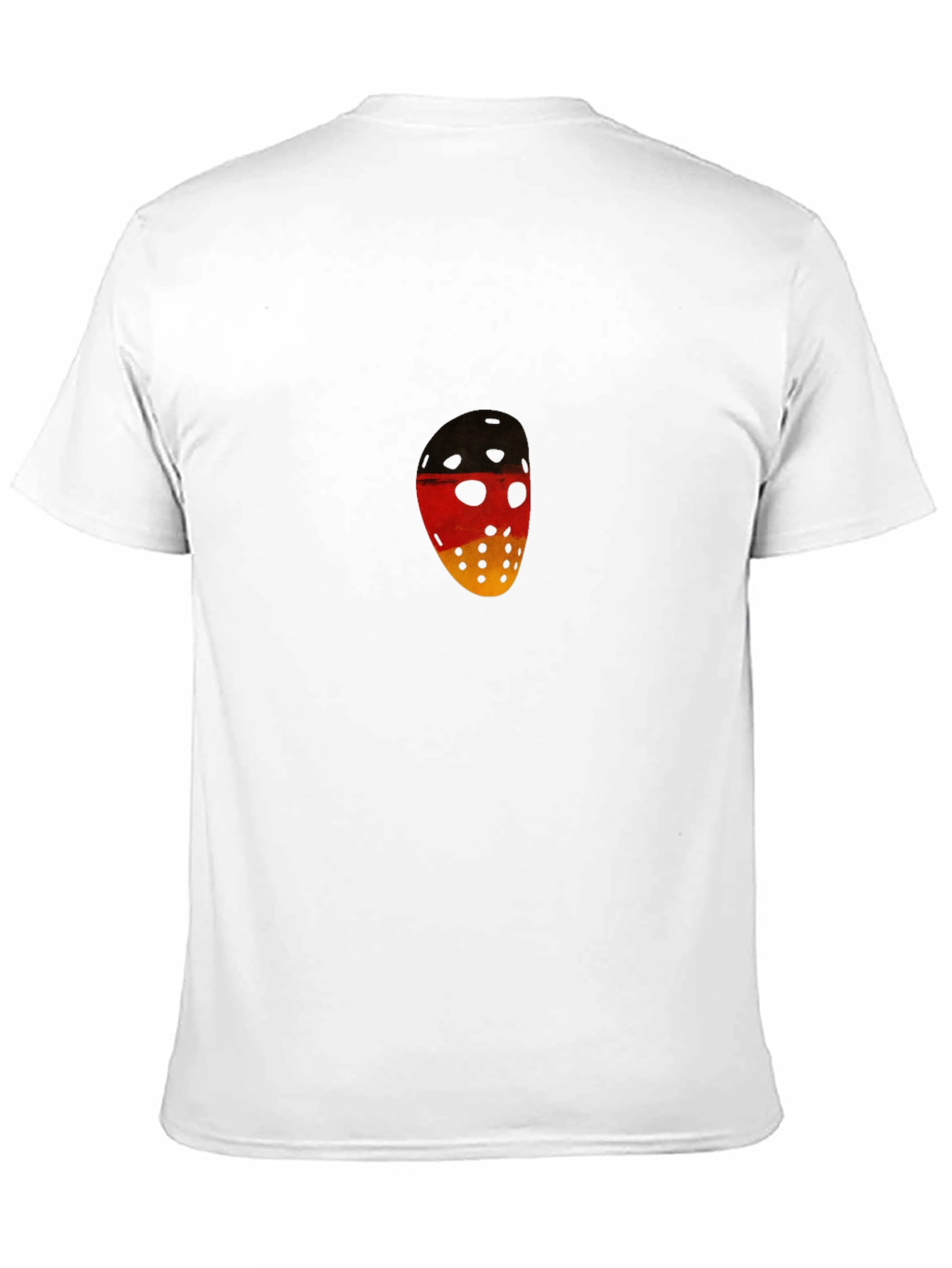 German Flag Hockey Mask Graphic Tee - Black