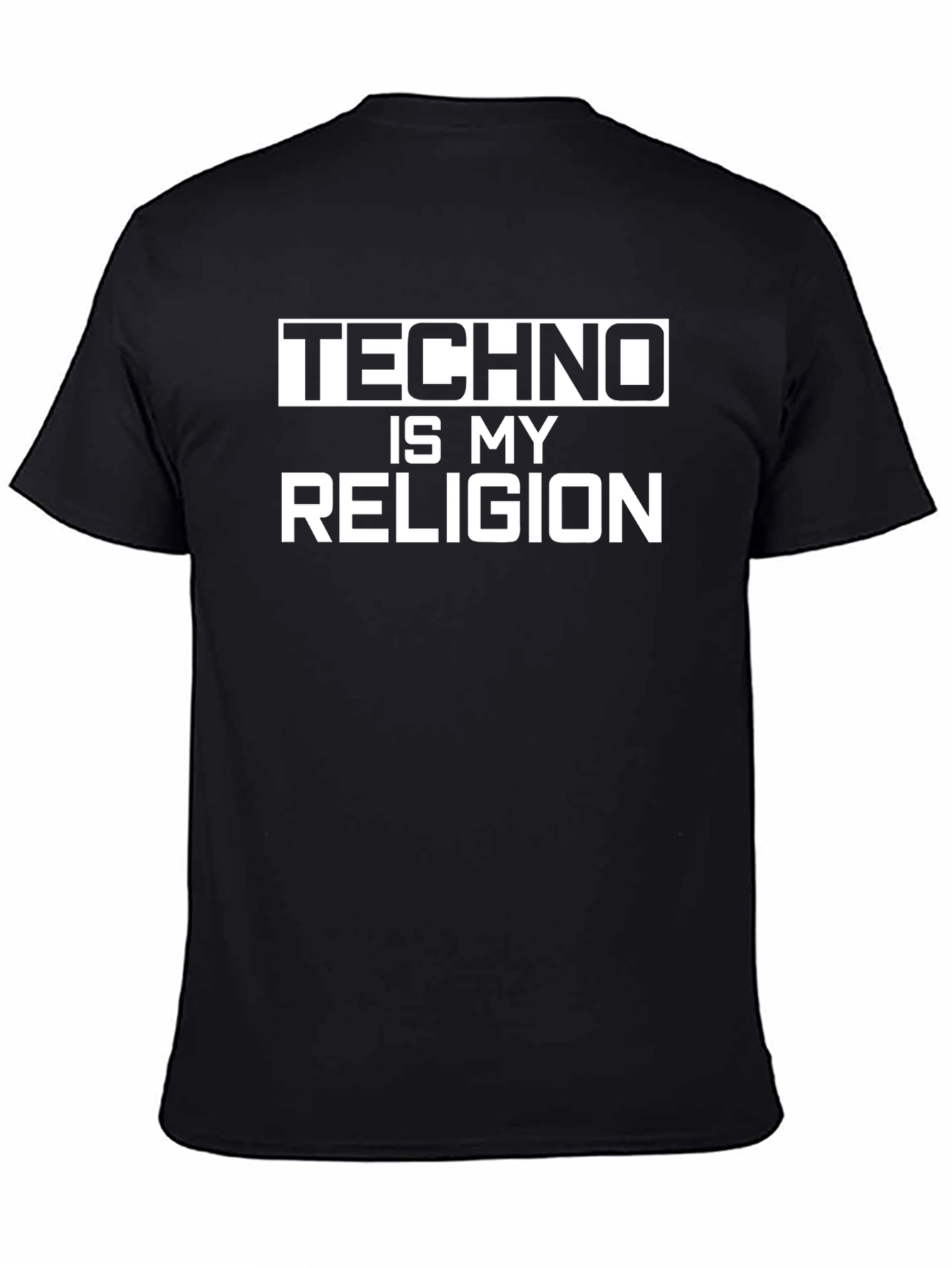 Techno is My Religion T-Shirt - Black