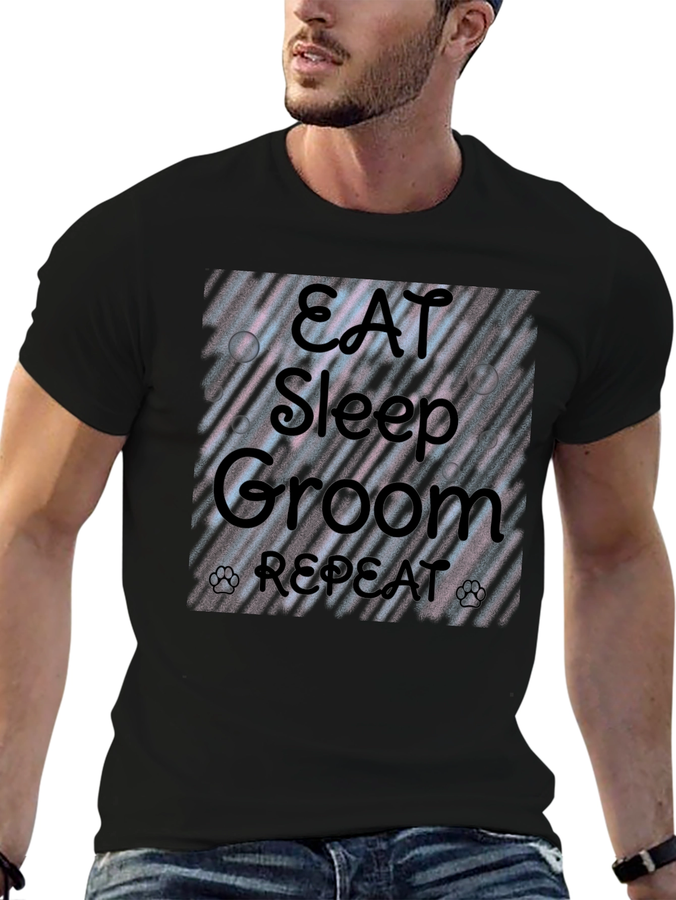 Eat Sleep Groom Repeat T-Shirt