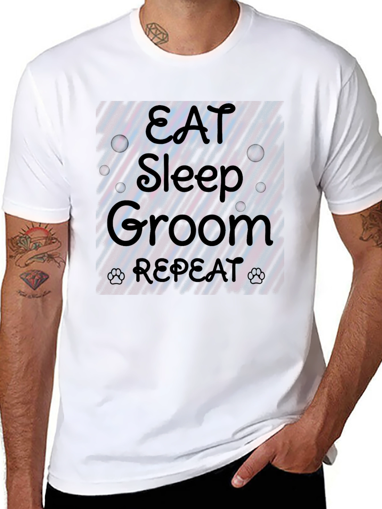 Eat Sleep Groom Repeat T-Shirt