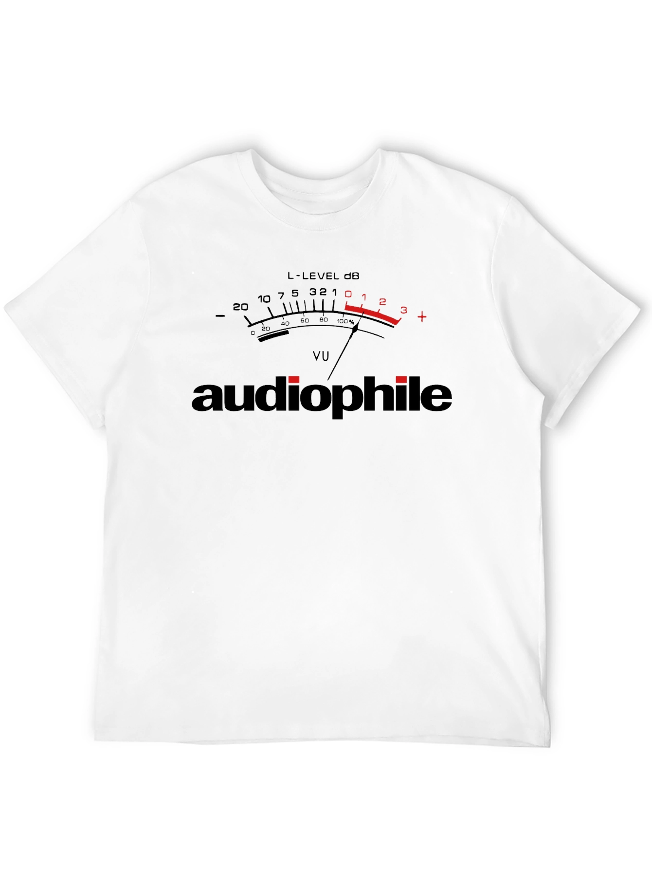 Audiophile VU Meter Graphic T-Shirt