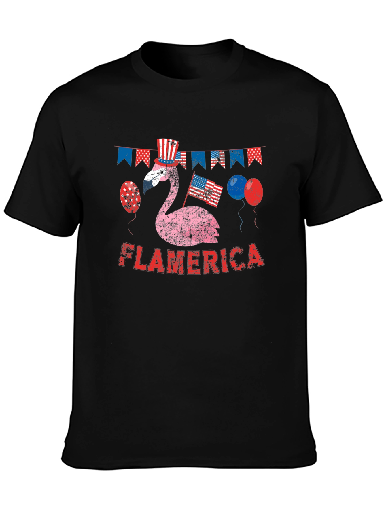 Flamerica Patriotic Flamingo T-Shirt