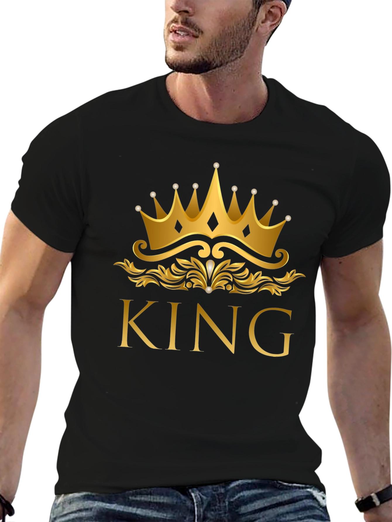 King Crown Graphic T-Shirt - Black