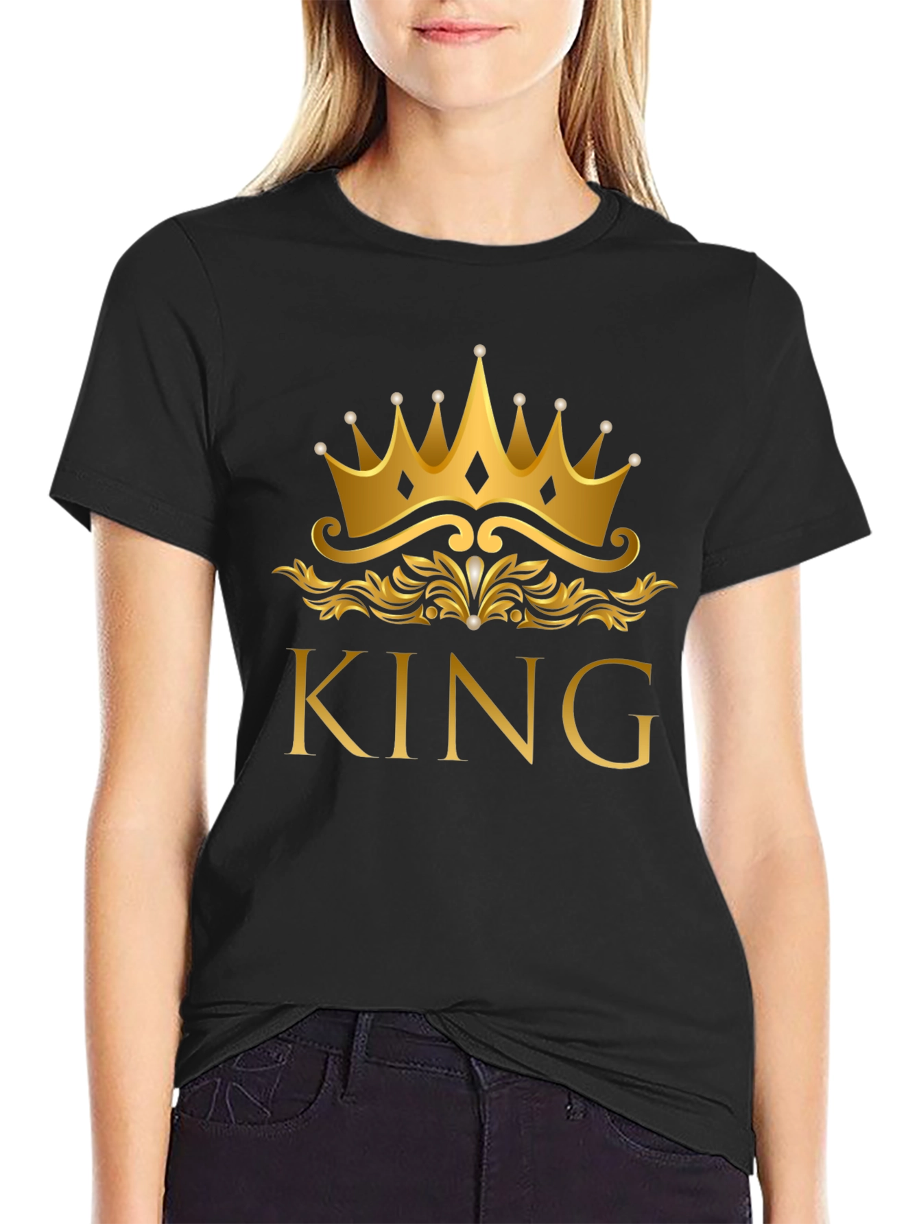 King Crown Graphic T-Shirt - Black