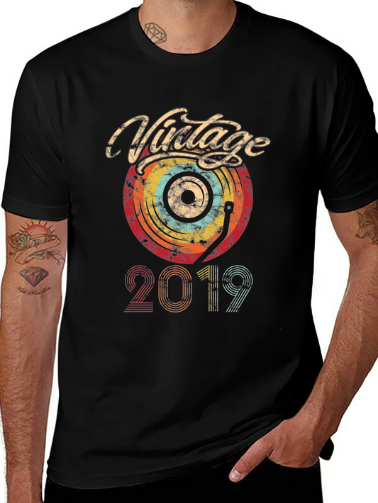 Vintage 2019 Record Player T-Shirt