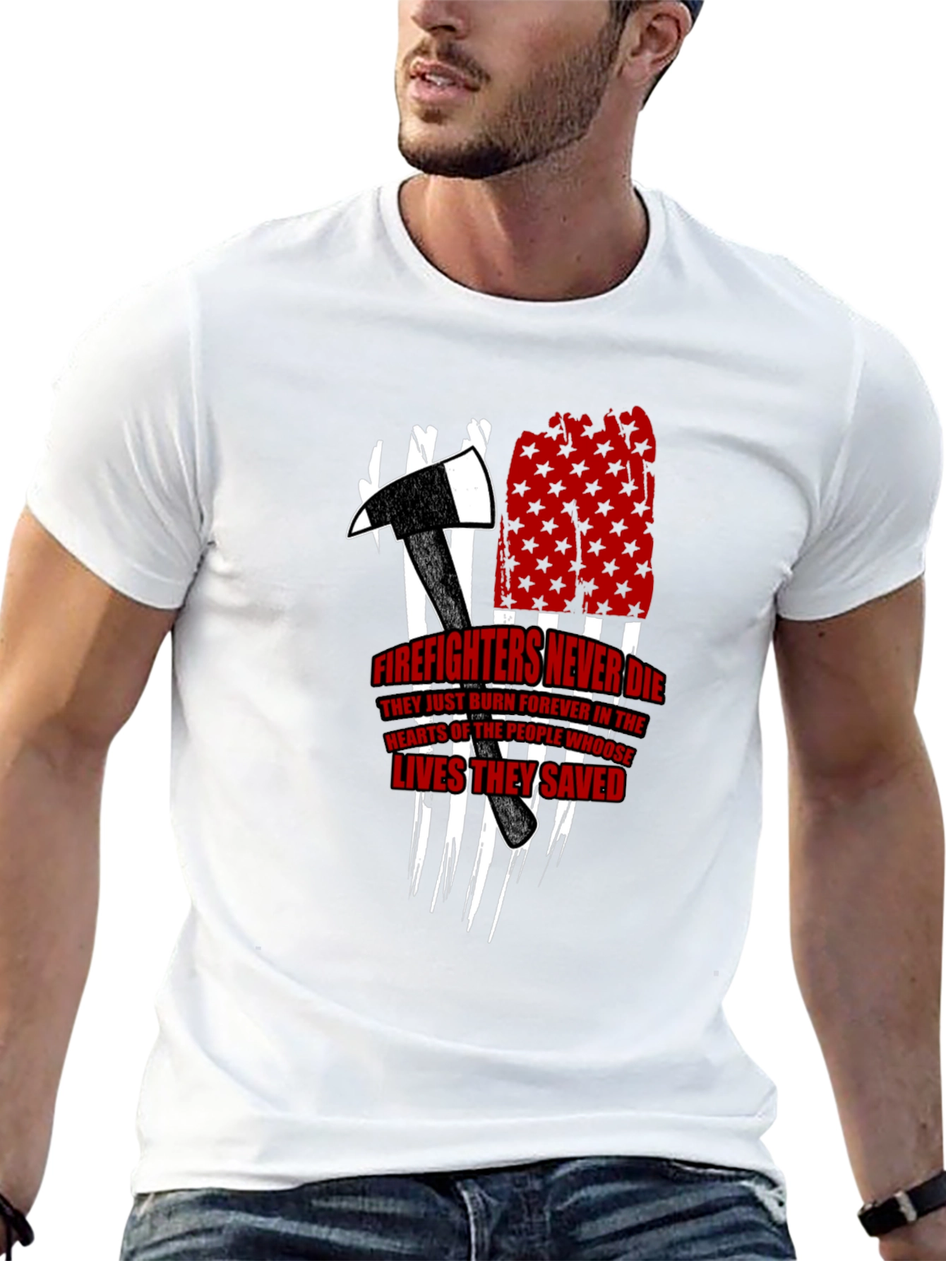 Firefighters Never Die Graphic T-Shirt