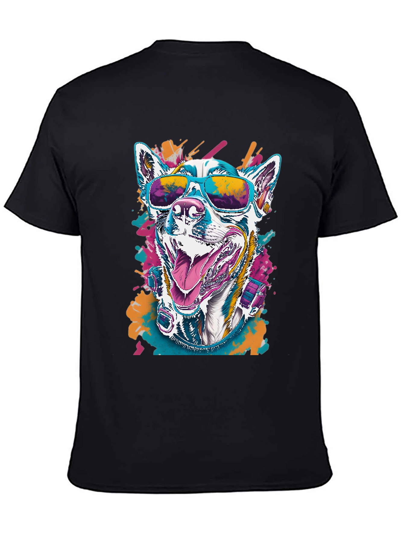Cool Dog Graphic Tee - Unisex Black T-Shirt