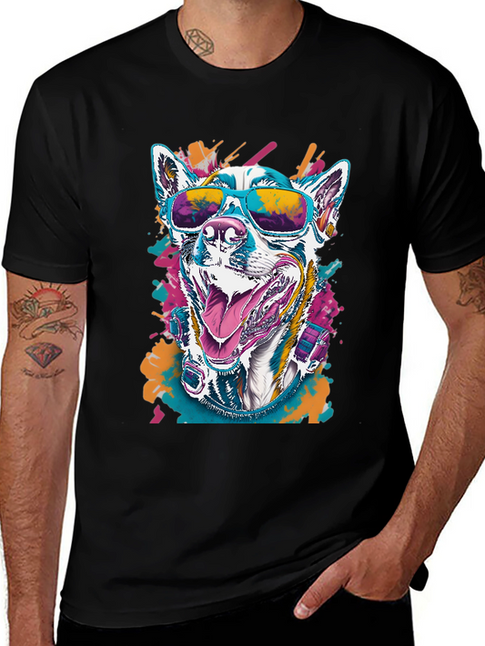 Cool Dog Graphic Tee - Unisex Black T-Shirt