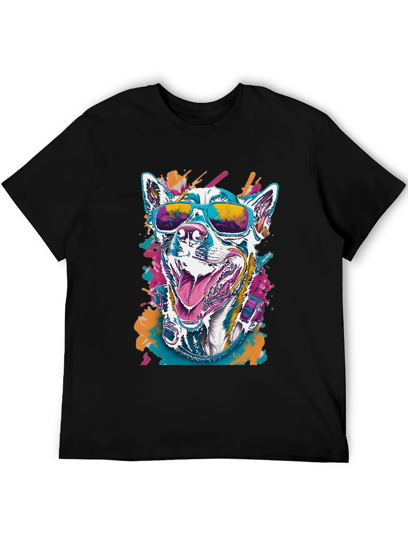 Cool Dog Graphic Tee - Unisex Black T-Shirt