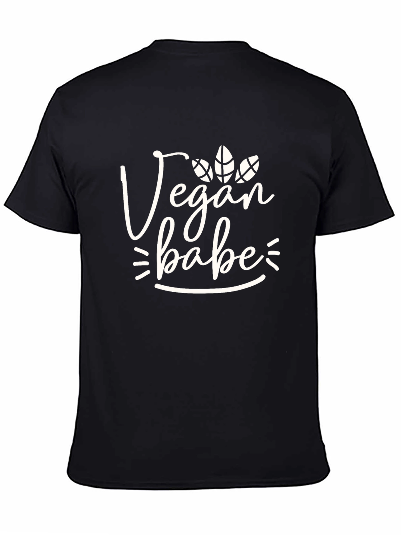 Vegan Babe Black Graphic Tee - Unisex Casual Shirt