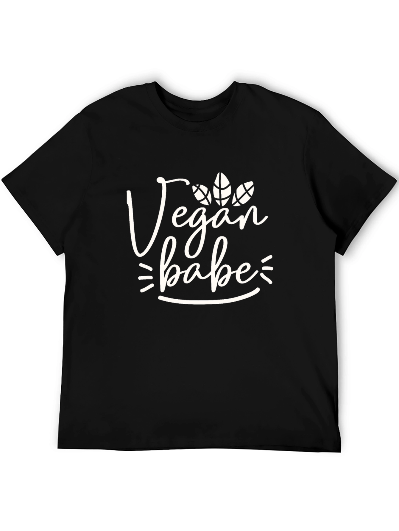 Vegan Babe Black Graphic Tee - Unisex Casual Shirt