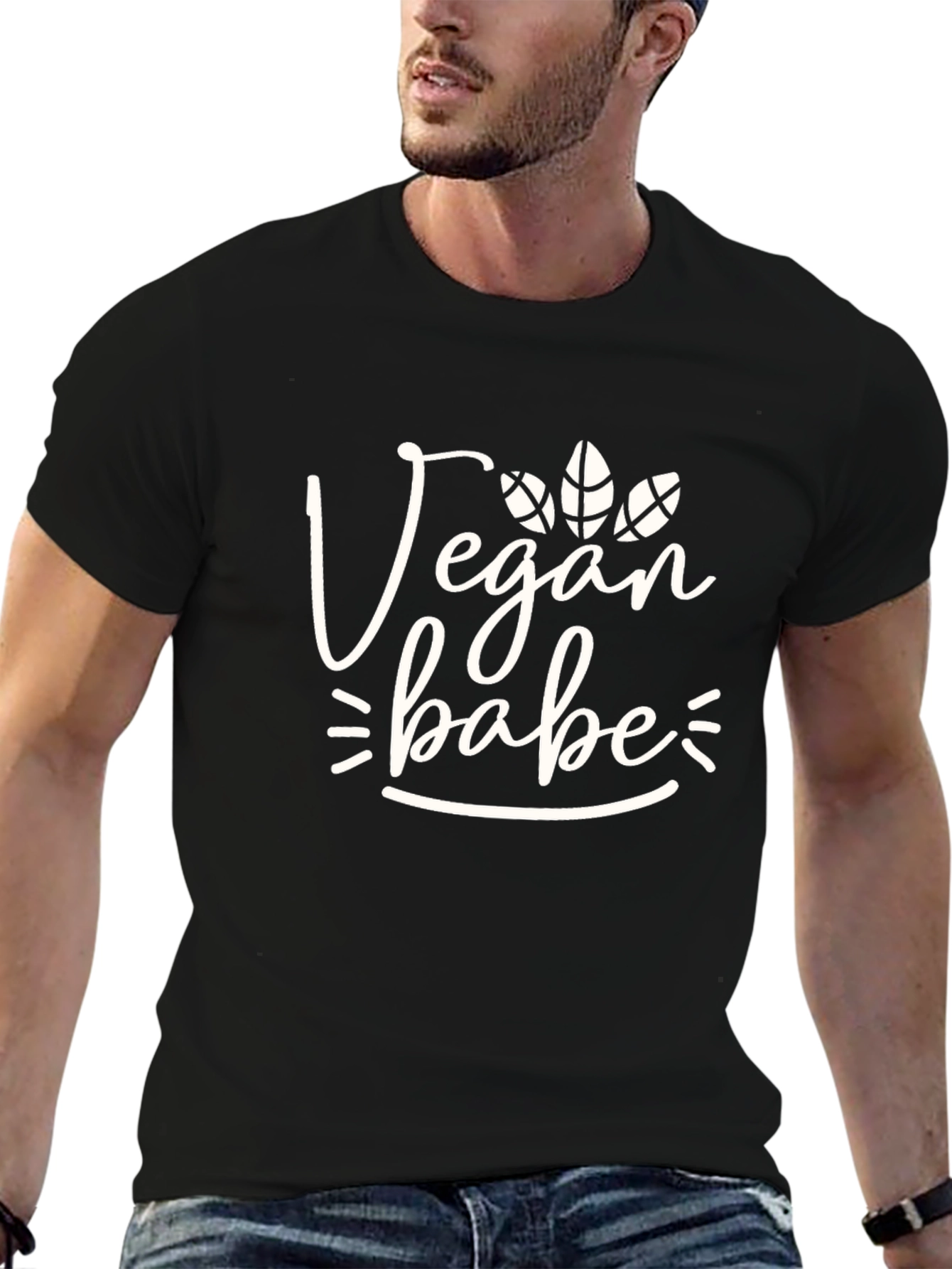 Vegan Babe Black Graphic Tee - Unisex Casual Shirt