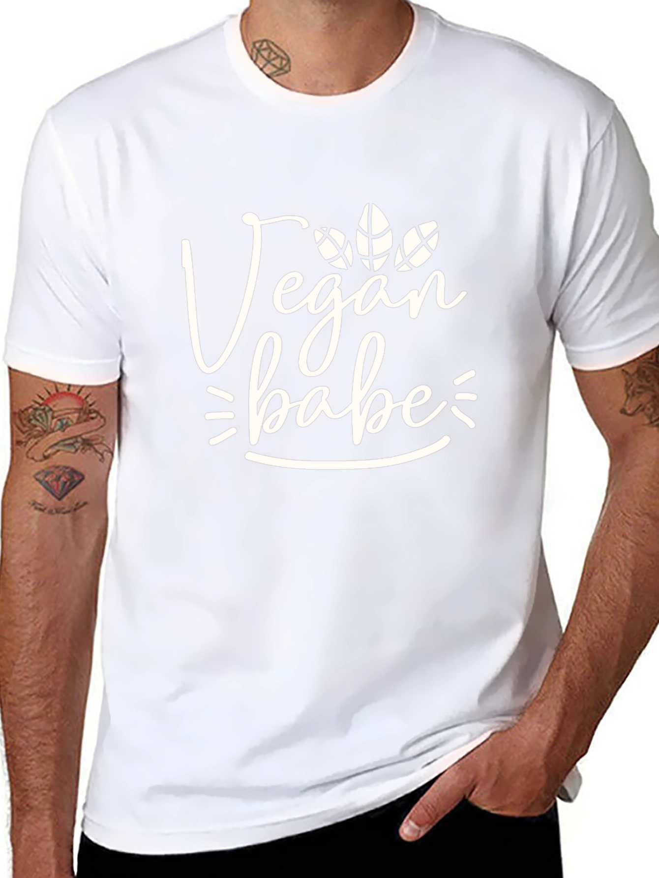 Vegan Babe Black Graphic Tee - Unisex Casual Shirt