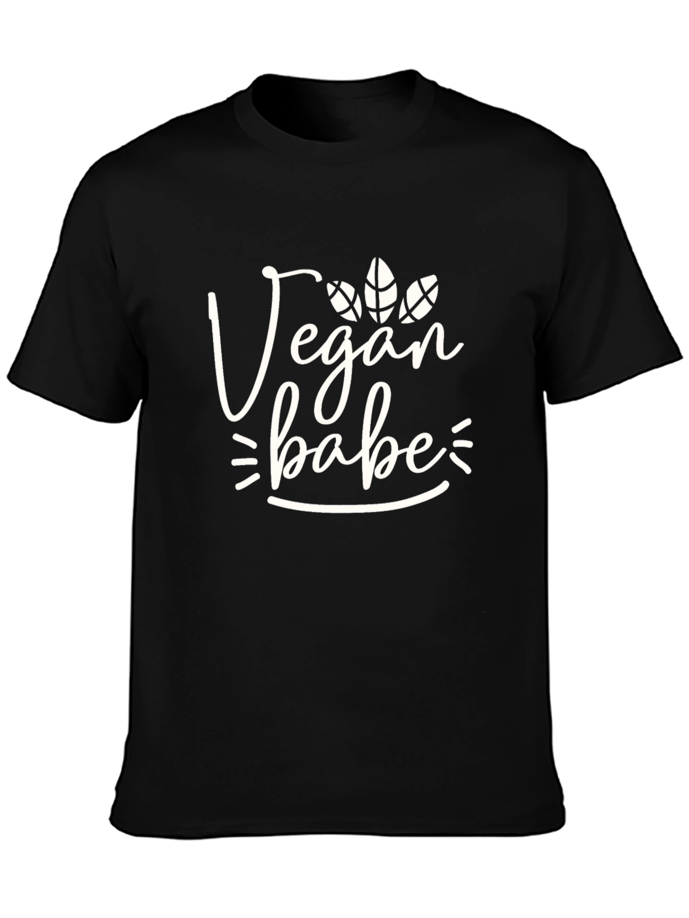Vegan Babe Black Graphic Tee - Unisex Casual Shirt