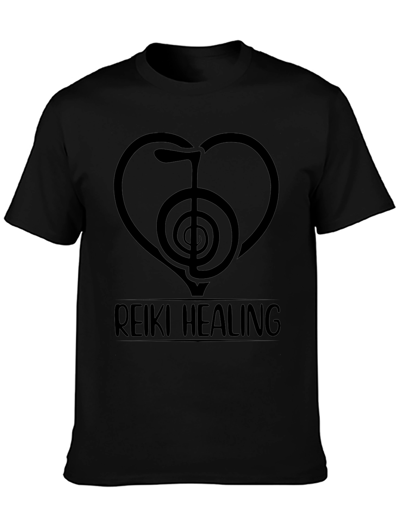 Reiki Healing Black T-Shirt