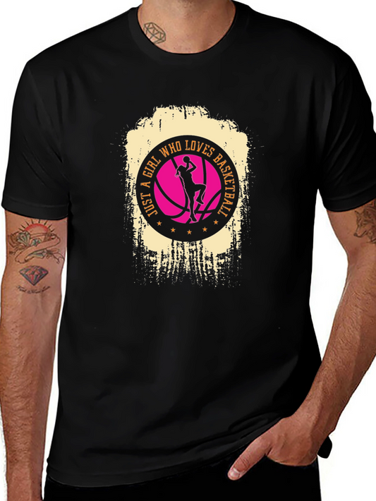 Just a Girl Who Loves Basketball Graphic Tee