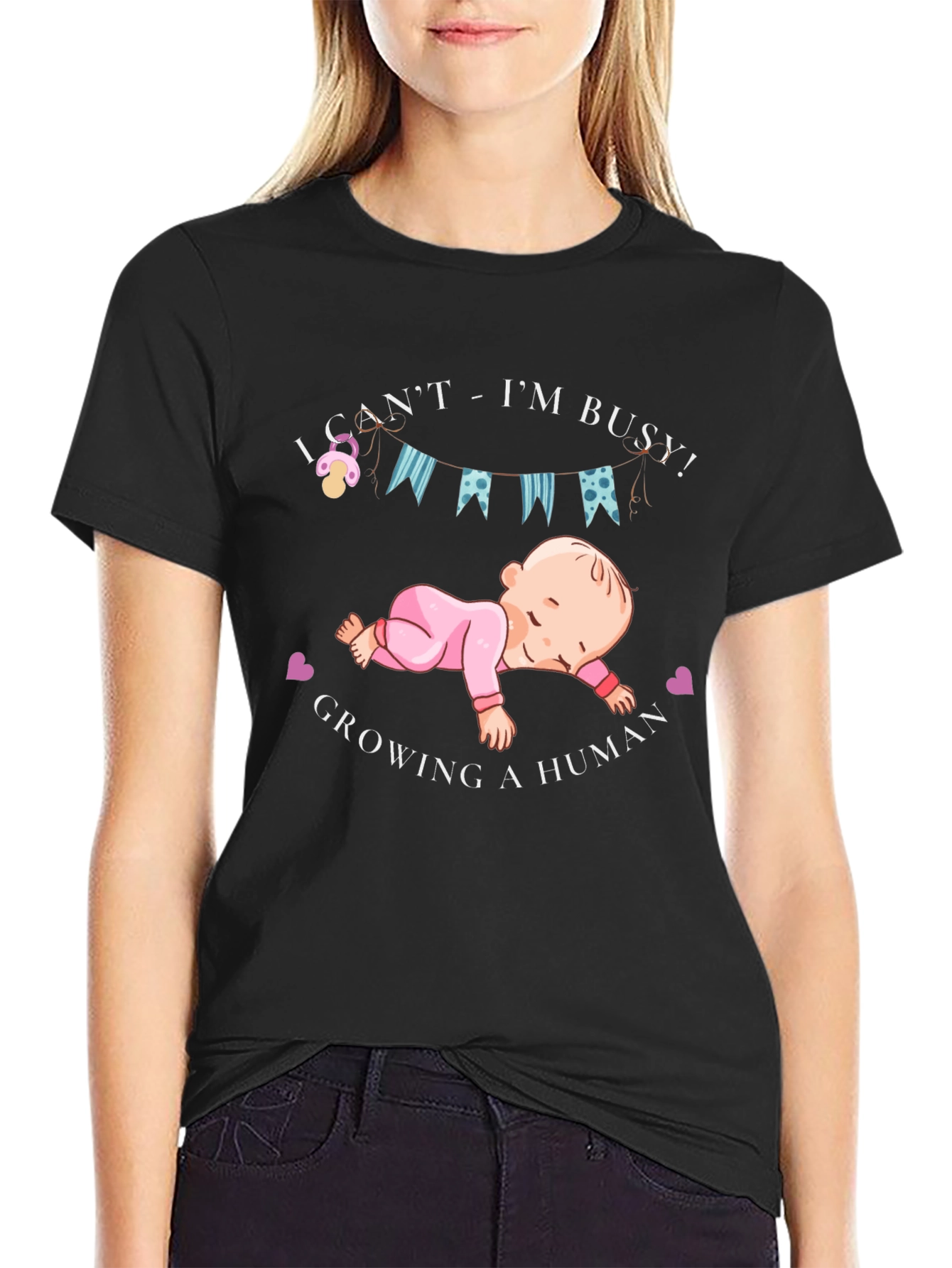 Funny Pregnancy T-Shirt - Growing a Human