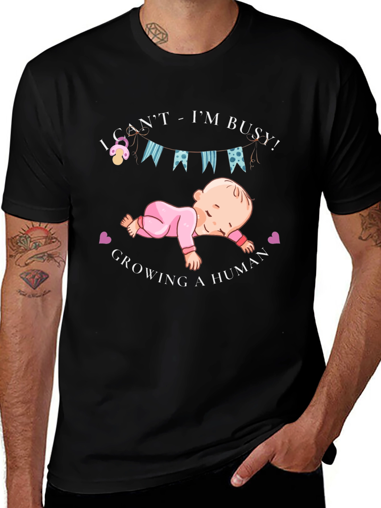 Funny Pregnancy T-Shirt - Growing a Human