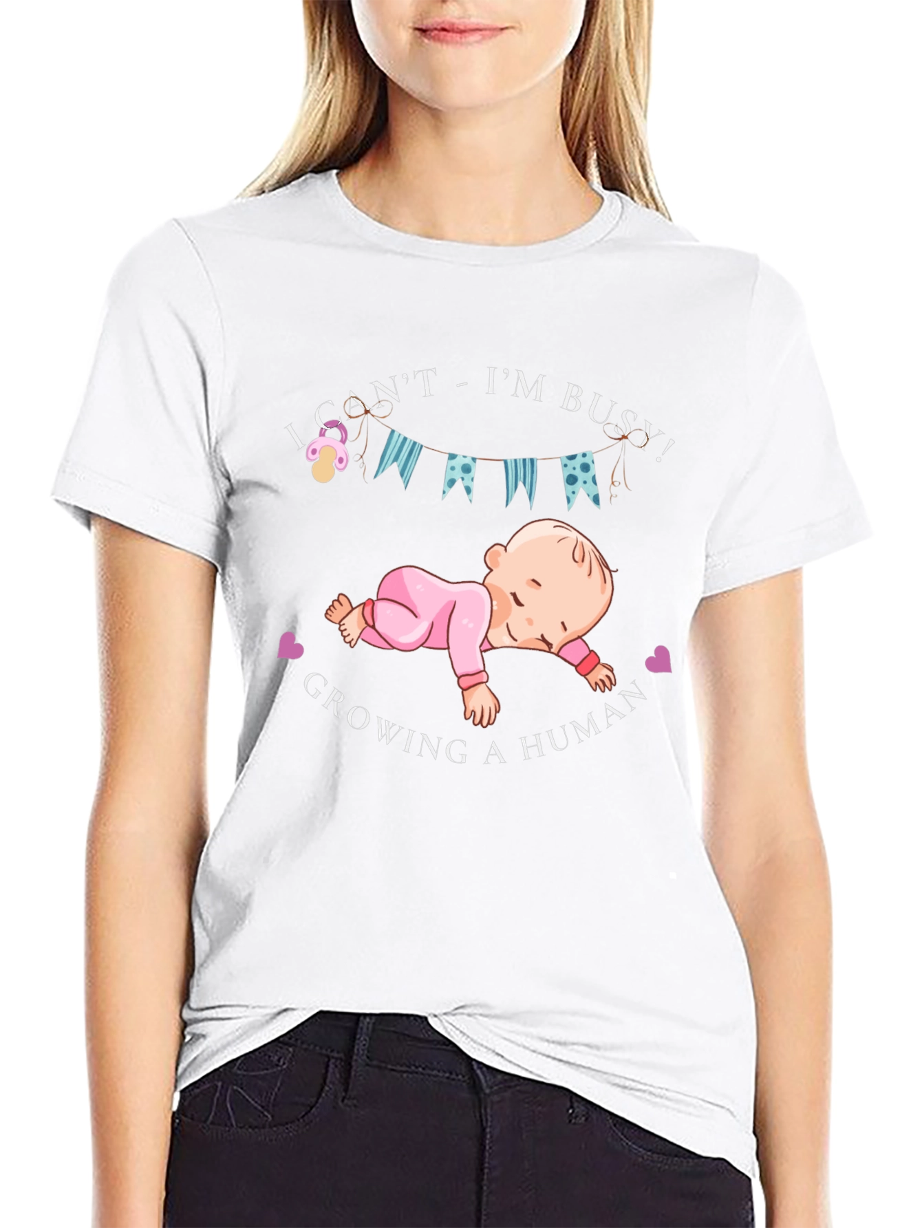 Funny Pregnancy T-Shirt - Growing a Human