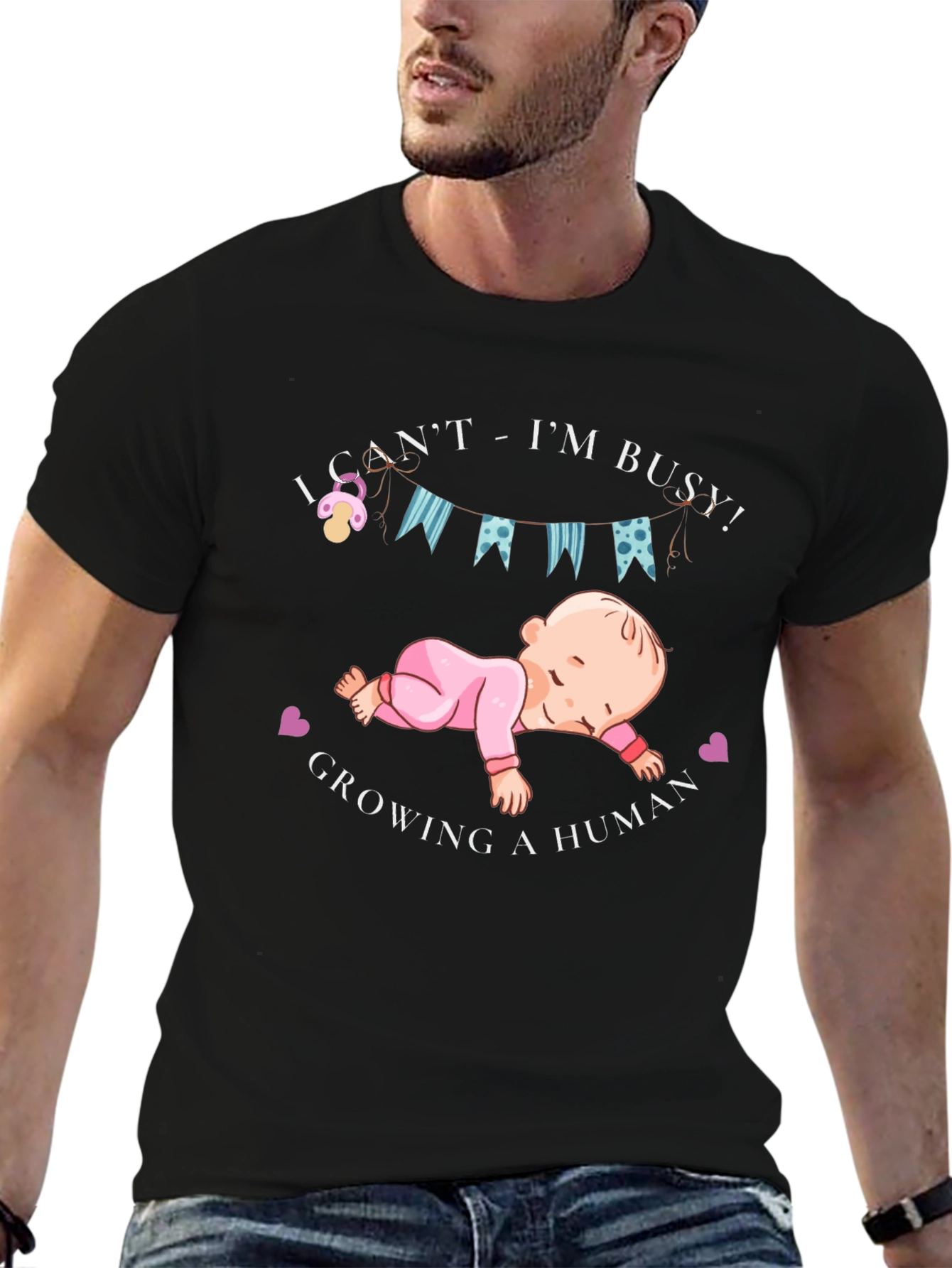 Funny Pregnancy T-Shirt - Growing a Human
