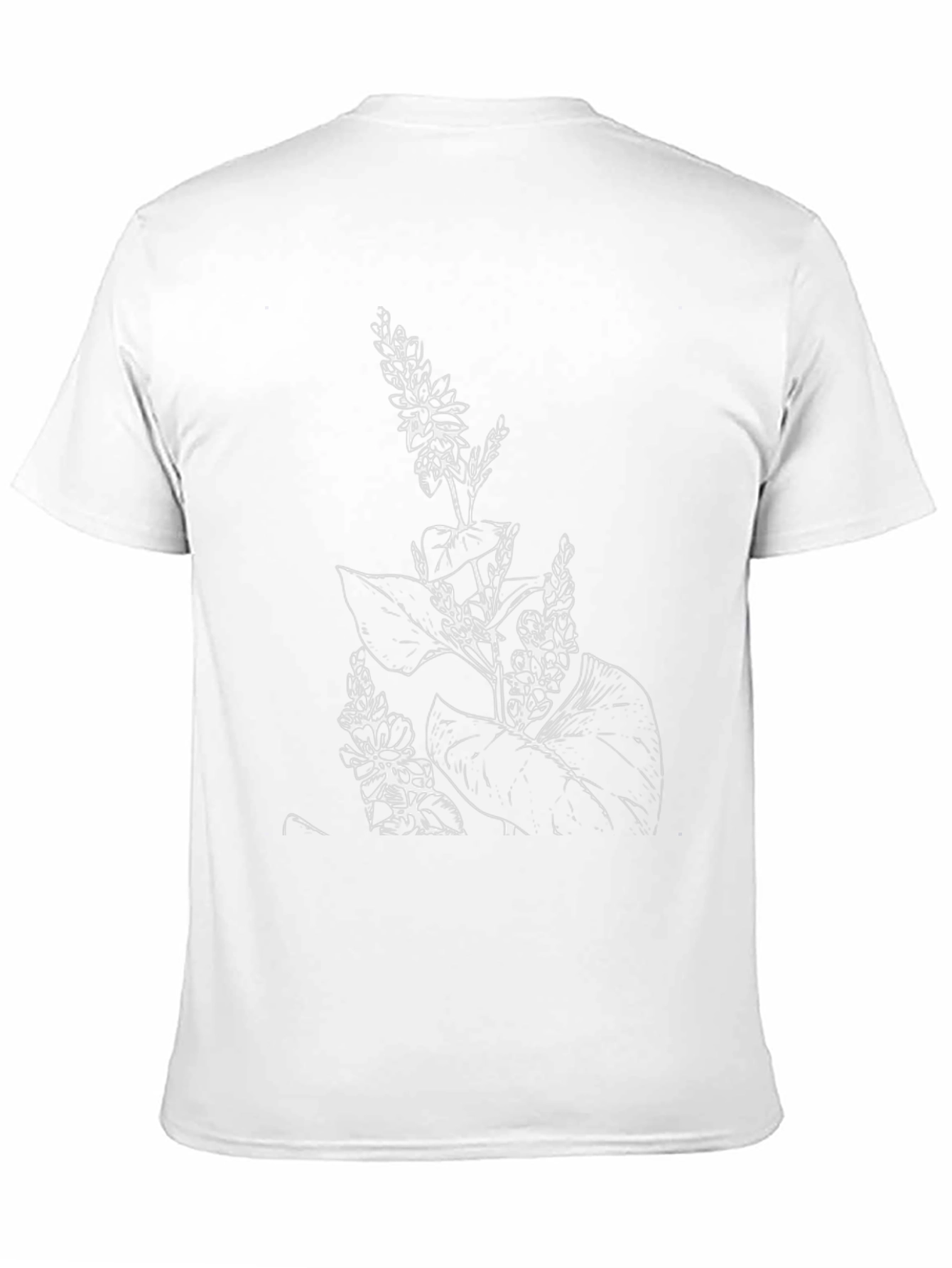 Botanical Print Black T-Shirt