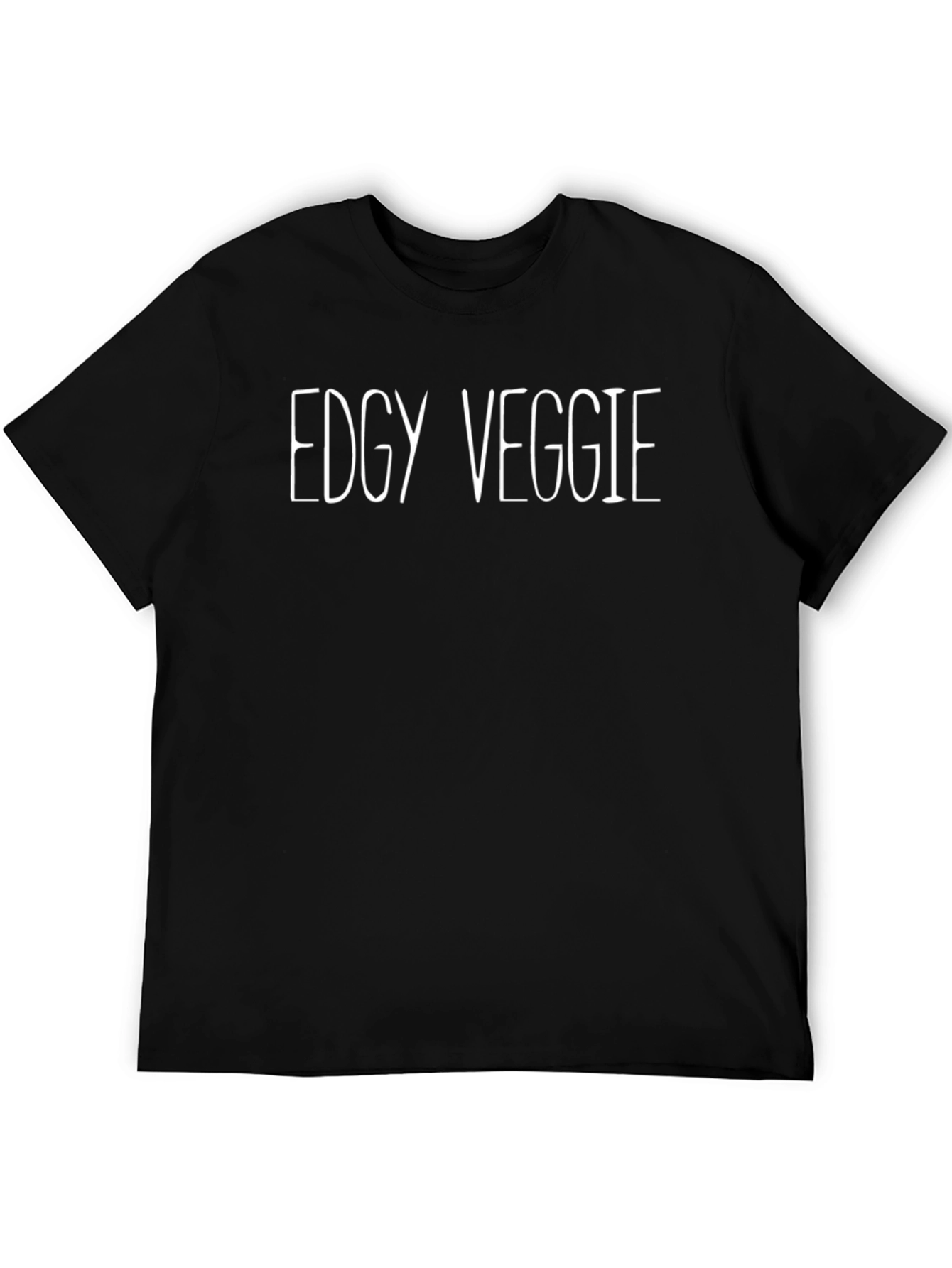 Edgy Veggie Black Graphic Tee