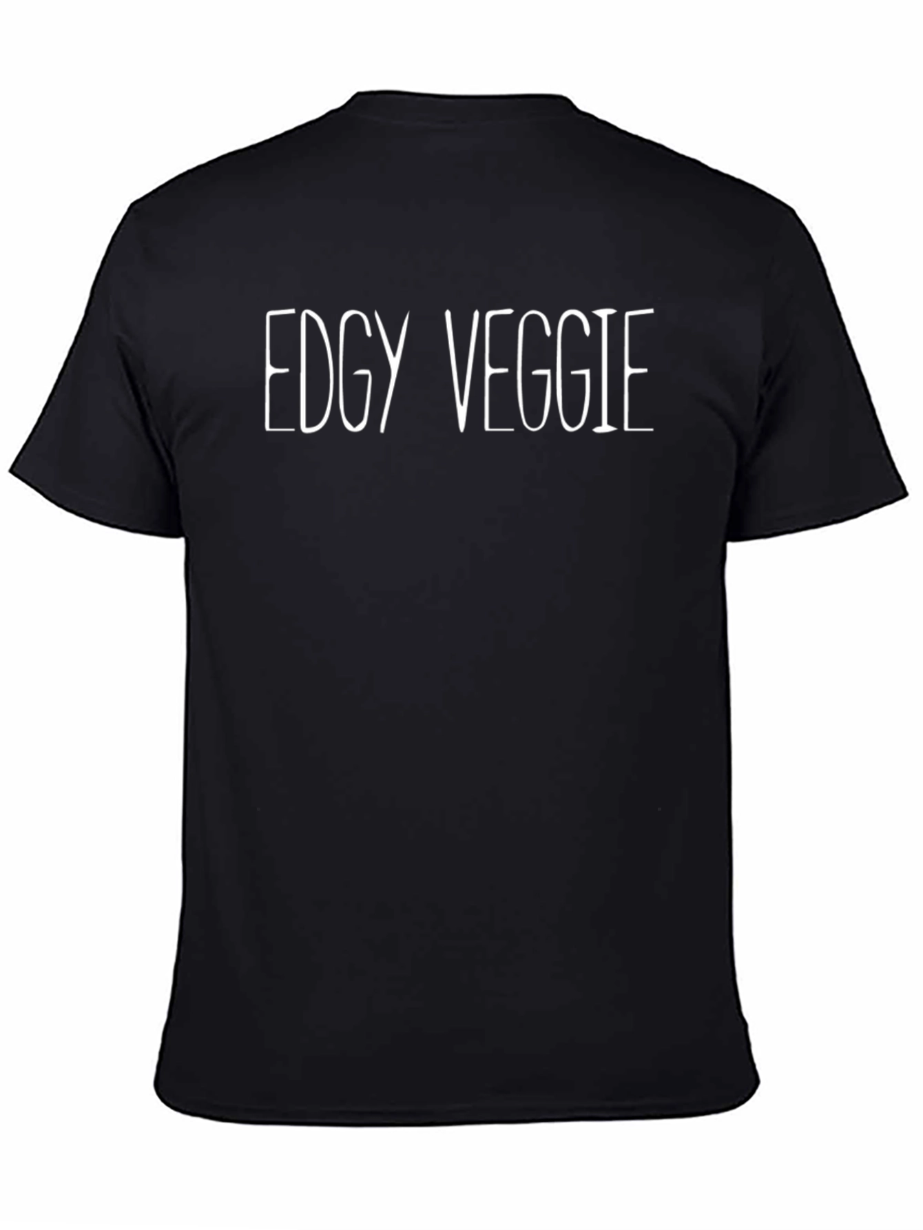 Edgy Veggie Black Graphic Tee