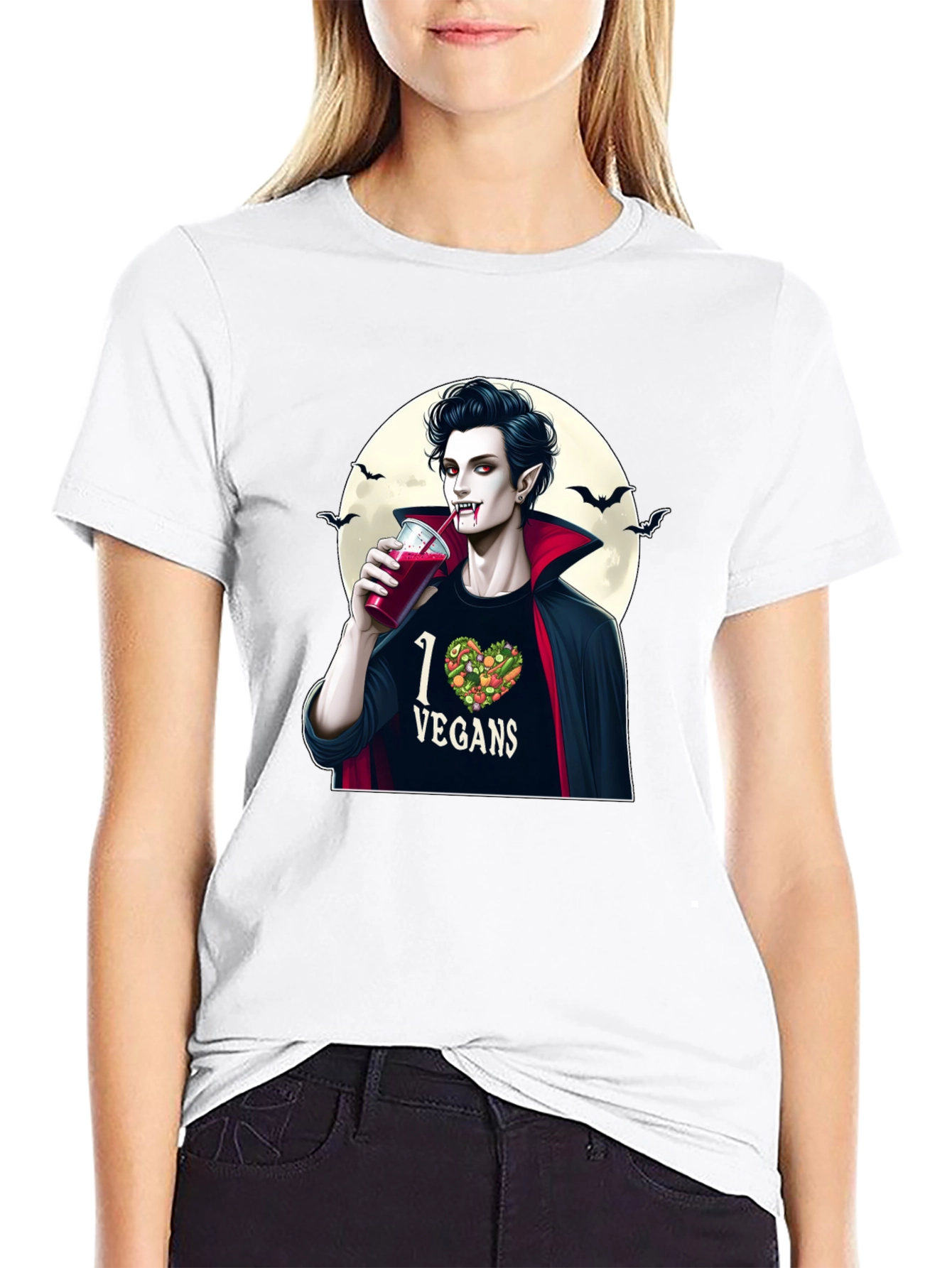 Vegan Vampire Graphic Tee