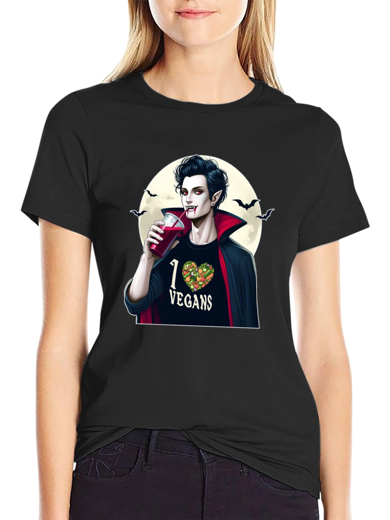 Vegan Vampire Graphic Tee
