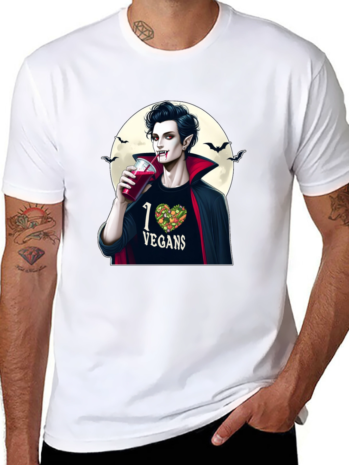 Vegan Vampire Graphic Tee