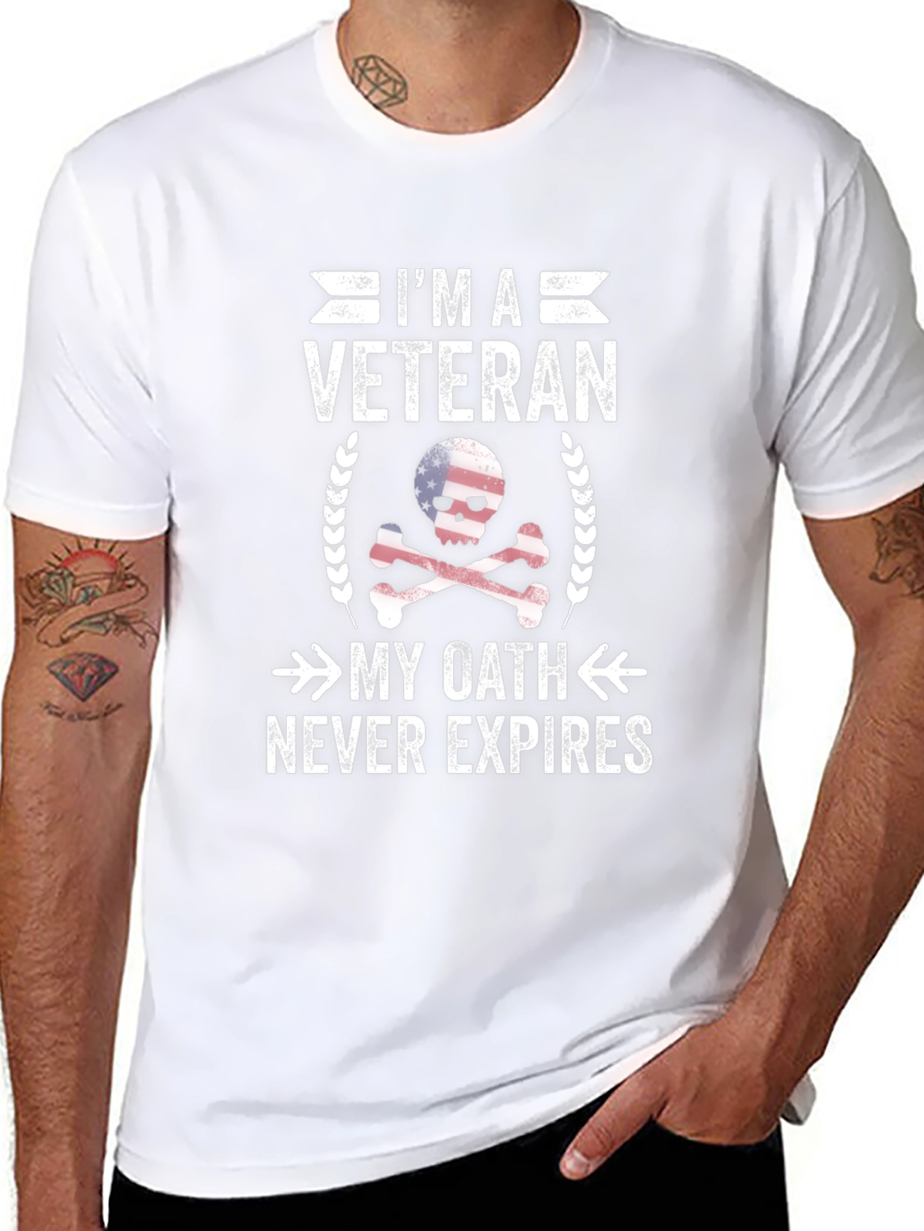 Im a Veteran T-Shirt: My Oath Never Expires