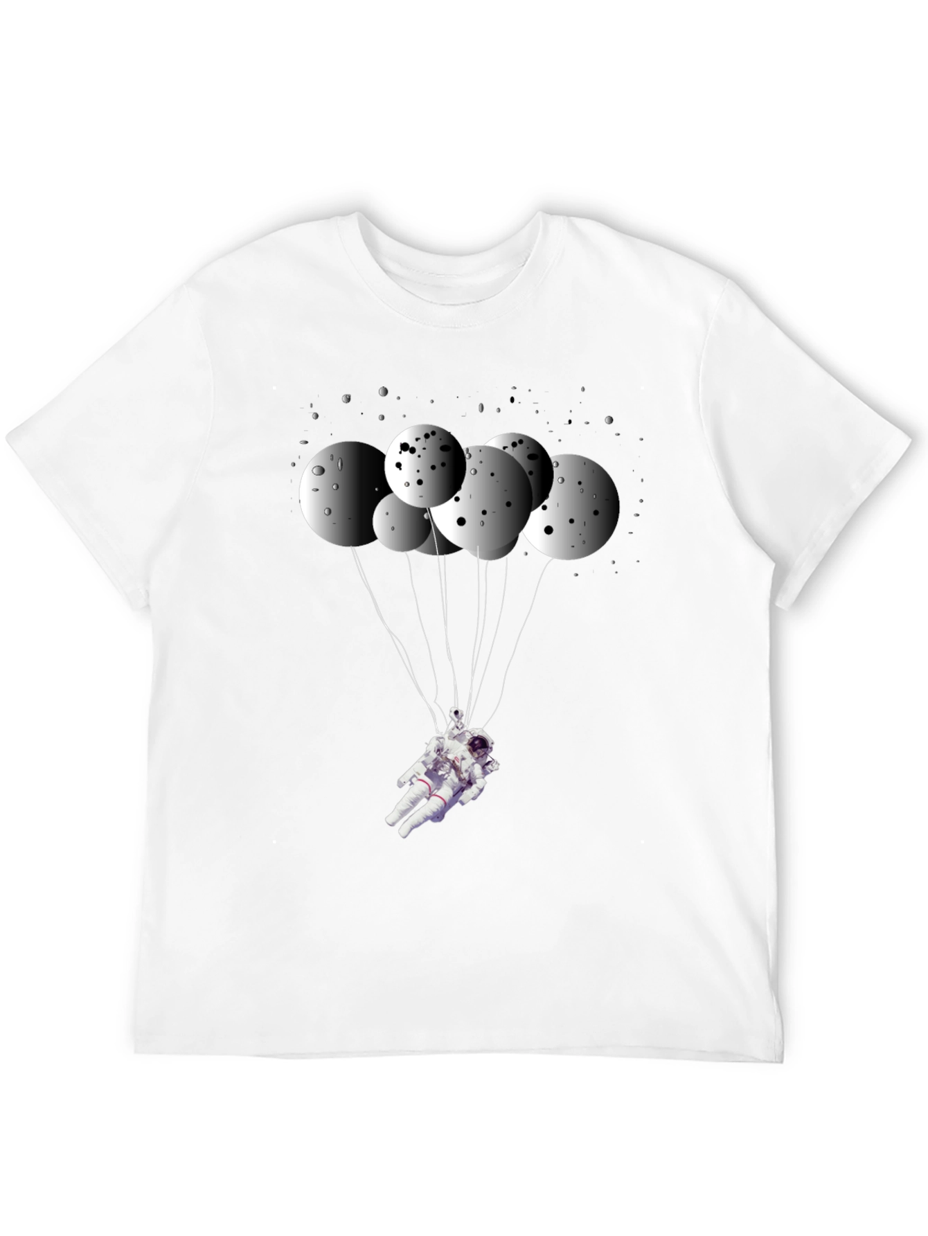 Astronaut Balloon T-Shirt - Space Graphic Tee