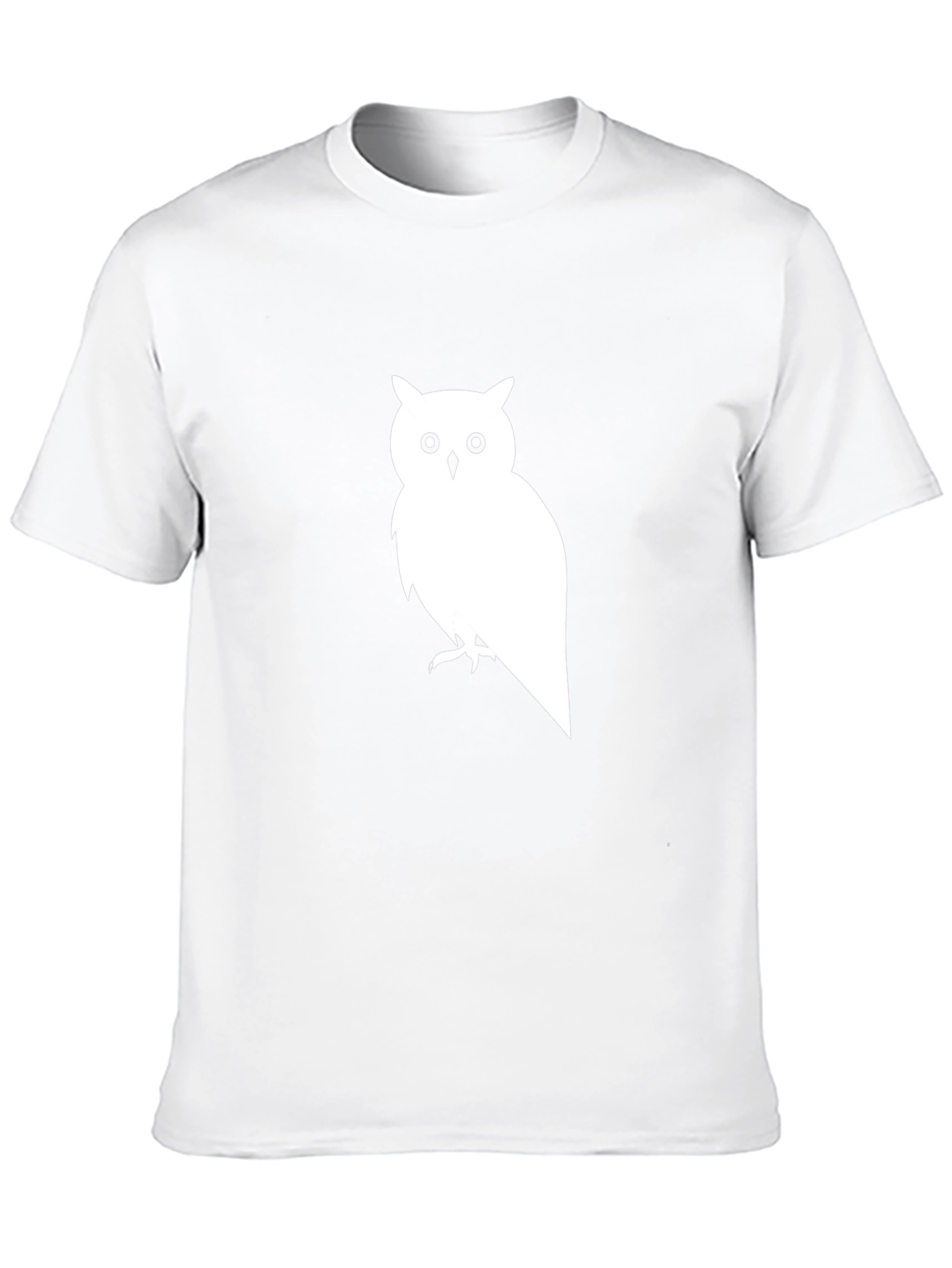 Owl Graphic Print Black T-Shirt