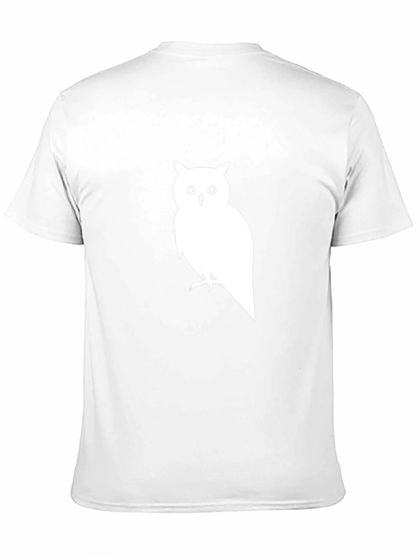 Owl Graphic Print Black T-Shirt