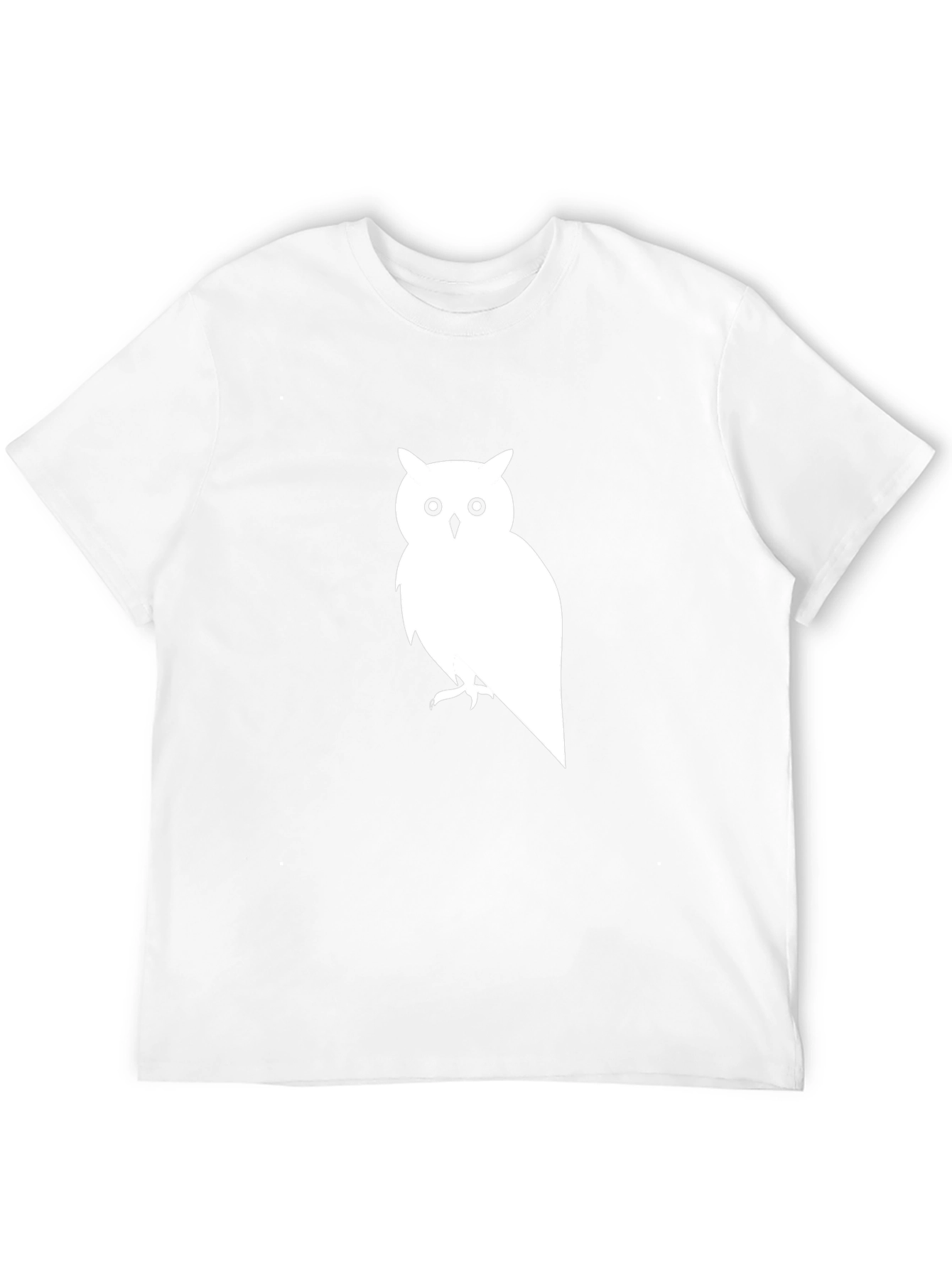 Owl Graphic Print Black T-Shirt