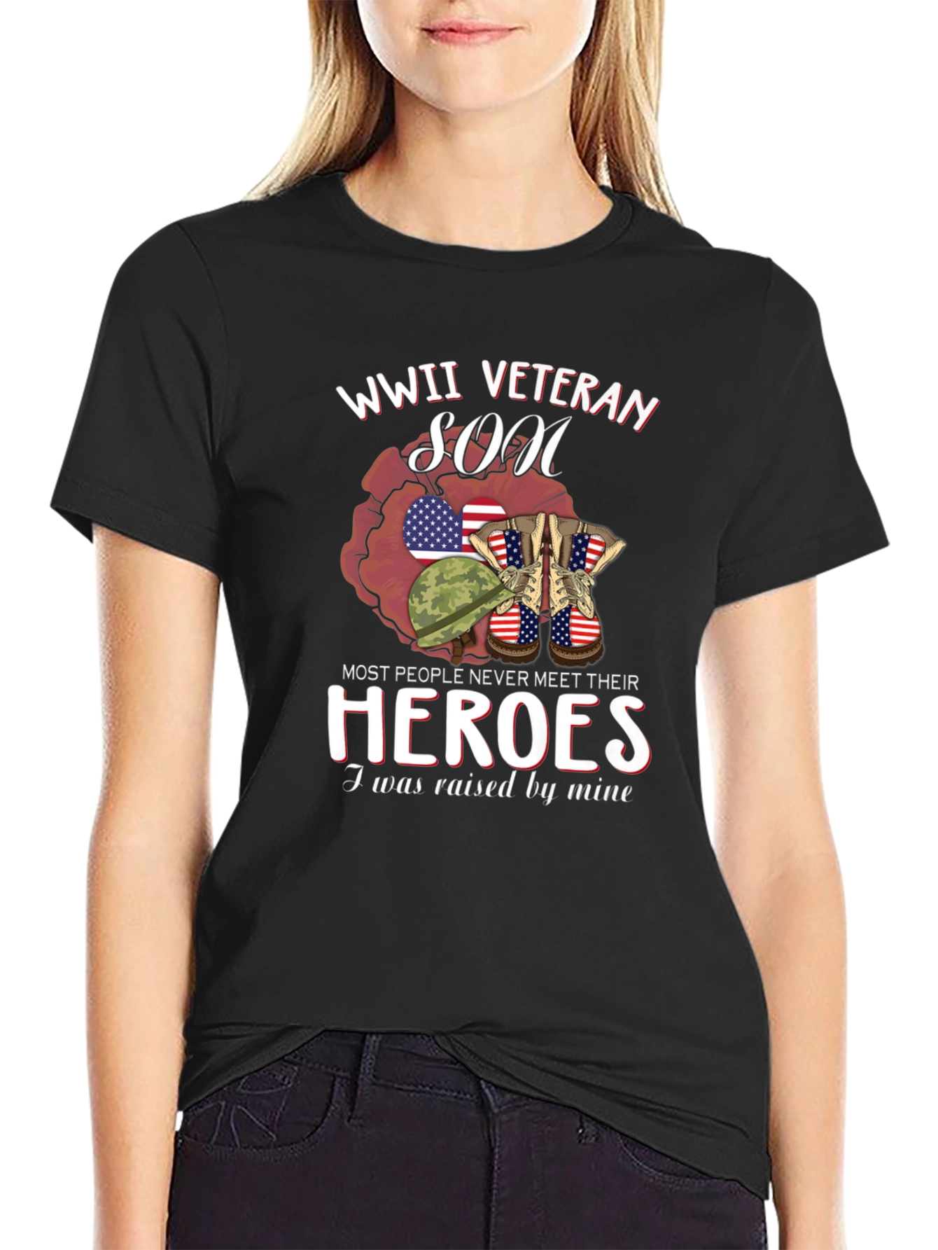 WWII Veteran Son Graphic T-Shirt