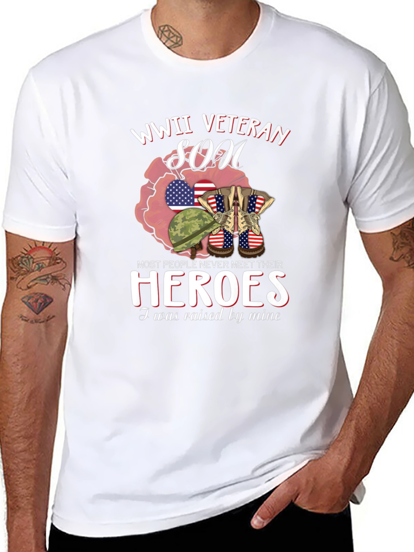 WWII Veteran Son Graphic T-Shirt