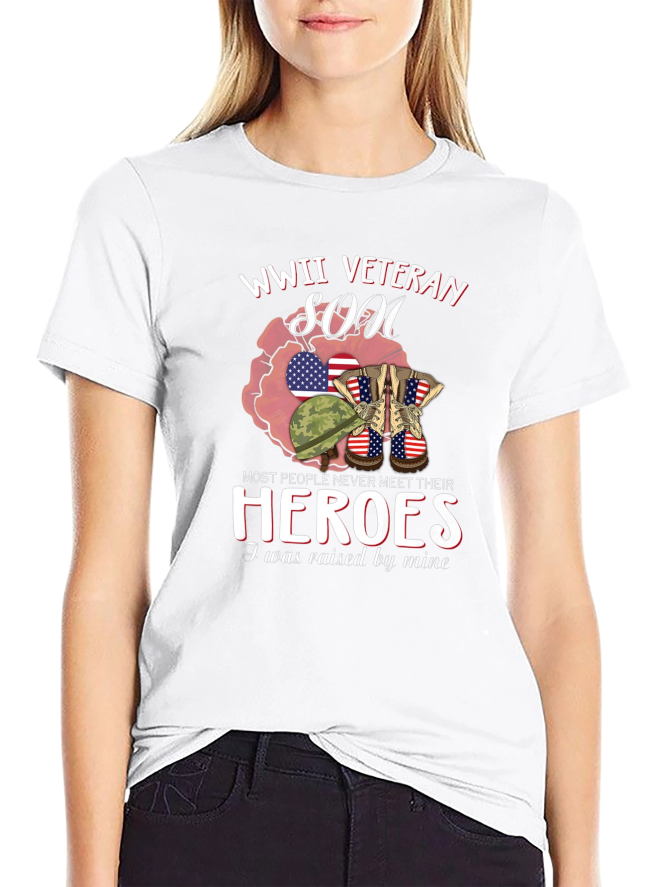 WWII Veteran Son Graphic T-Shirt