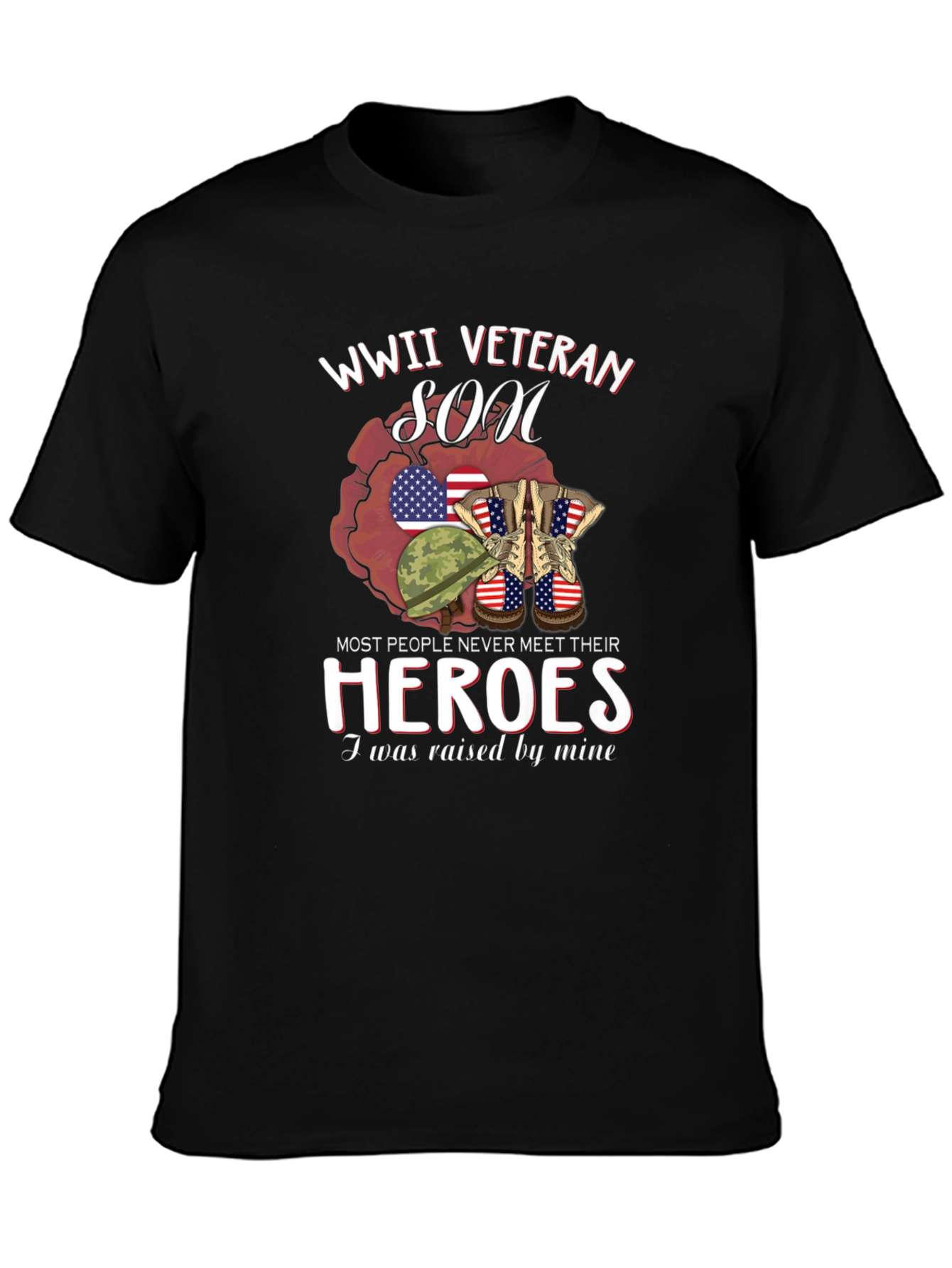 WWII Veteran Son Graphic T-Shirt