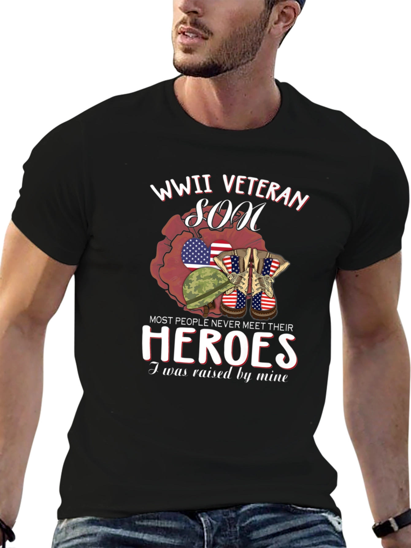 WWII Veteran Son Graphic T-Shirt