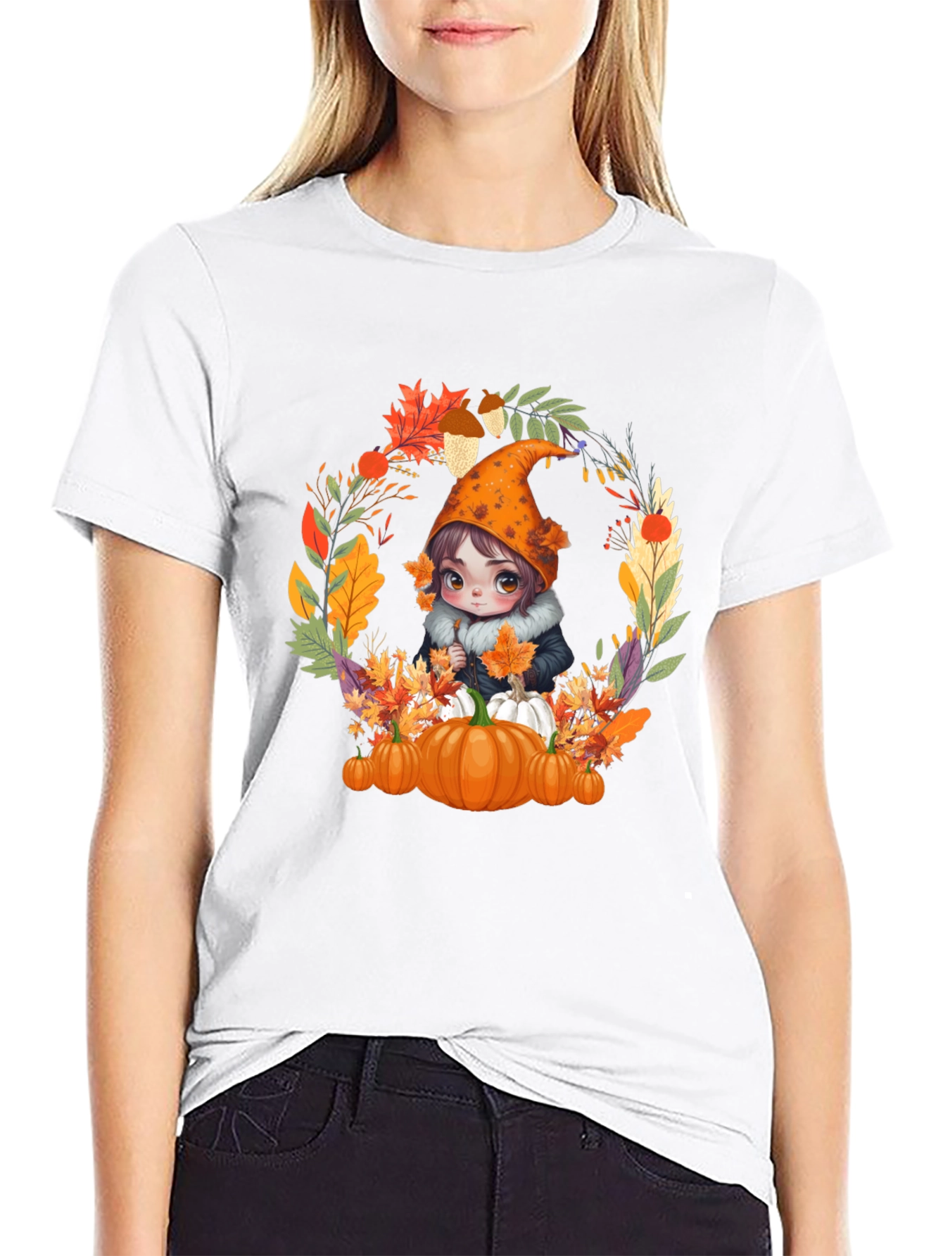 Autumn Gnome T-Shirt: Pumpkin Patch Vibes